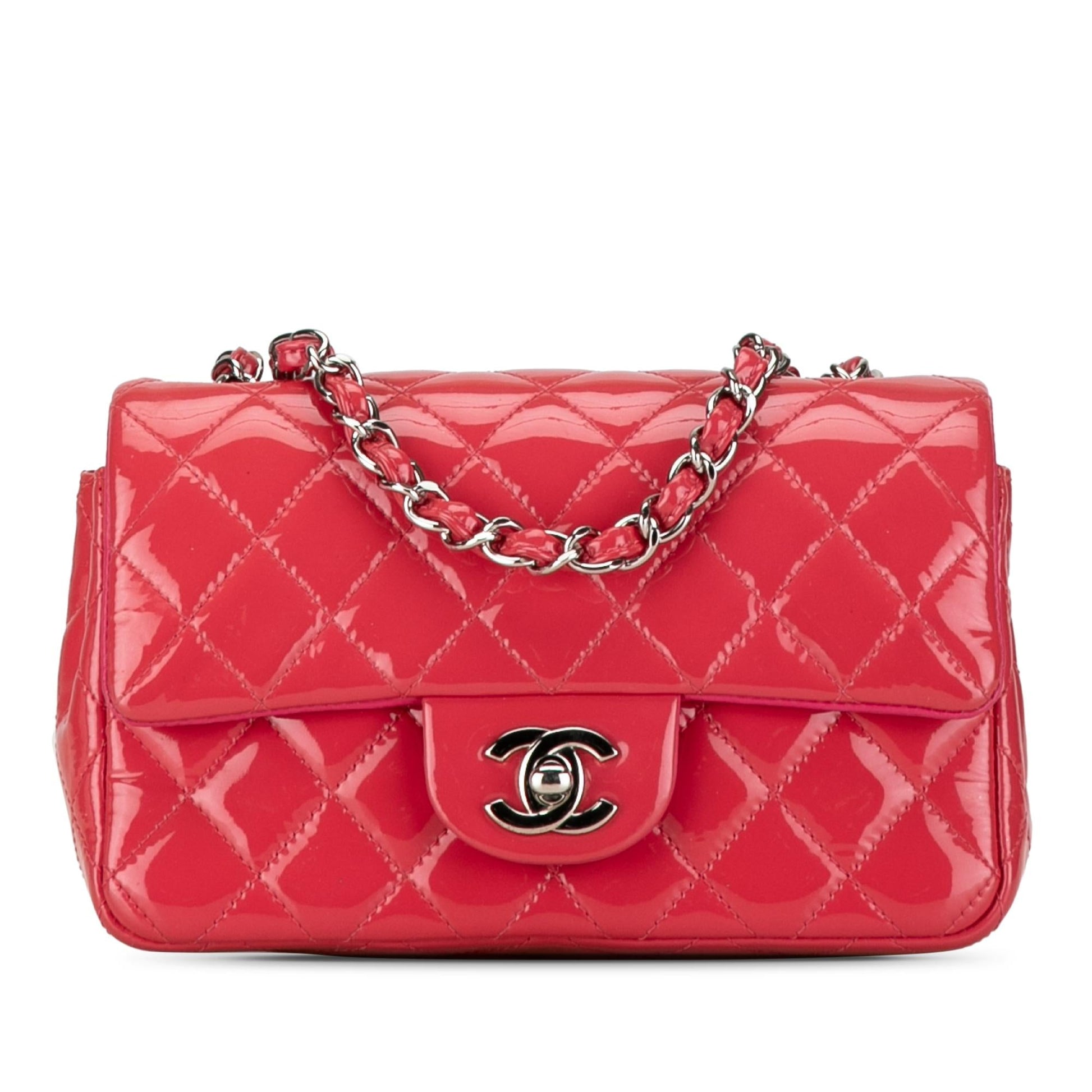 Chanel Rectangular Classic Patent Single Flap SHG-XuFX41 Mini Bag