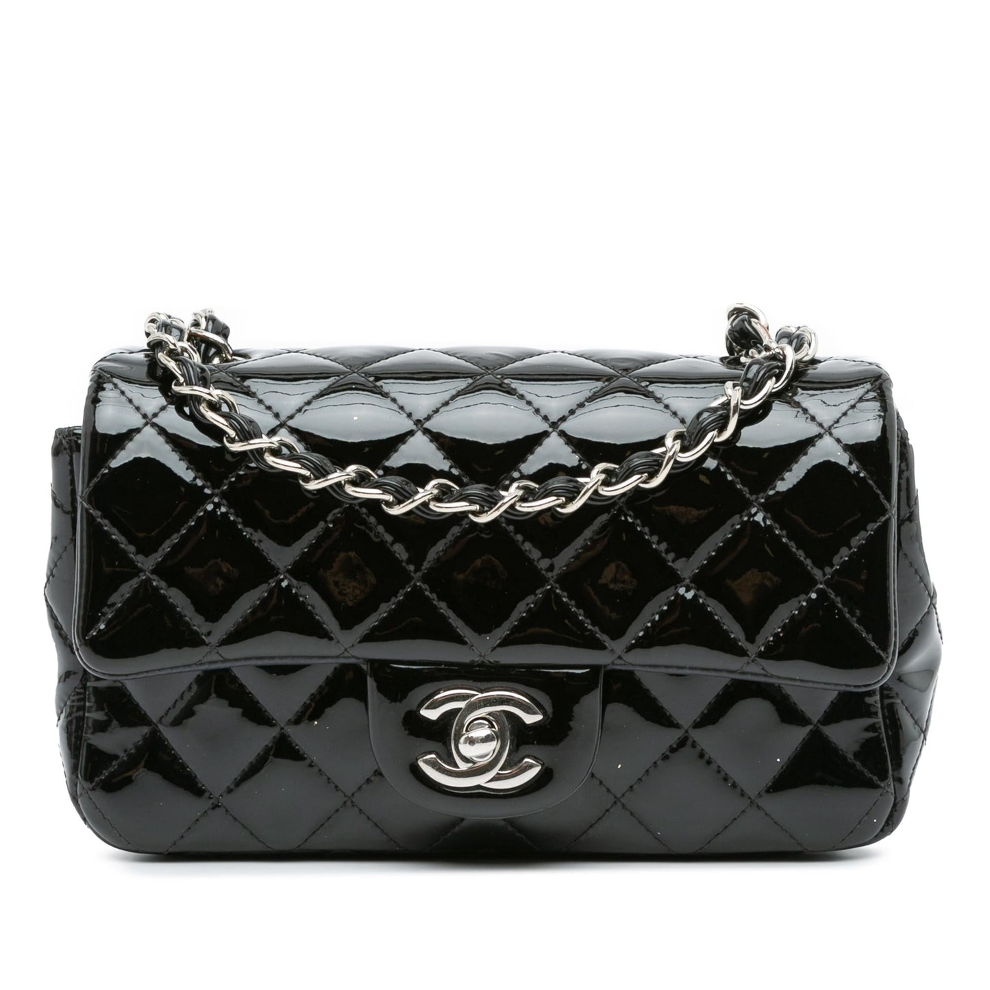 Chanel Rectangular Classic Patent Single Flap SHG-zYcSdt Mini Bag