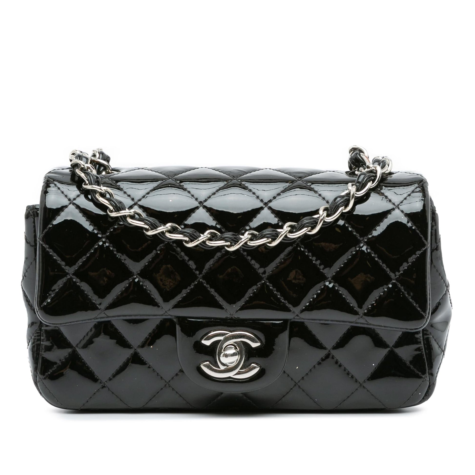Chanel Rectangular Classic Patent Single Flap SHG-zYcSdt Mini Bag