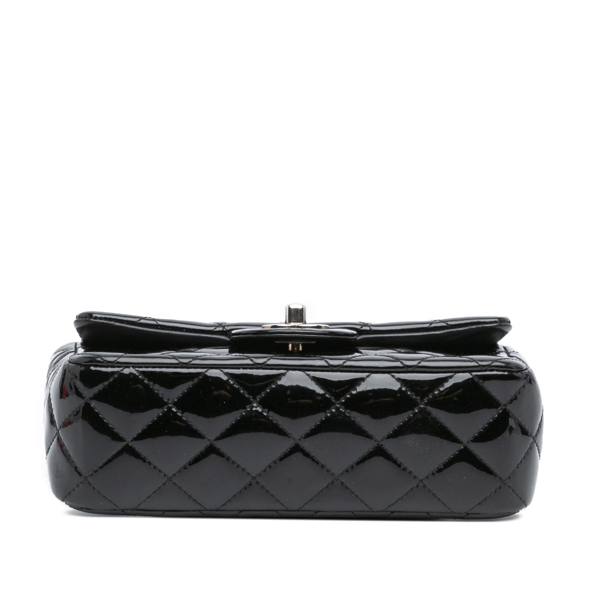 Chanel Rectangular Classic Patent Single Flap Mini Bag
