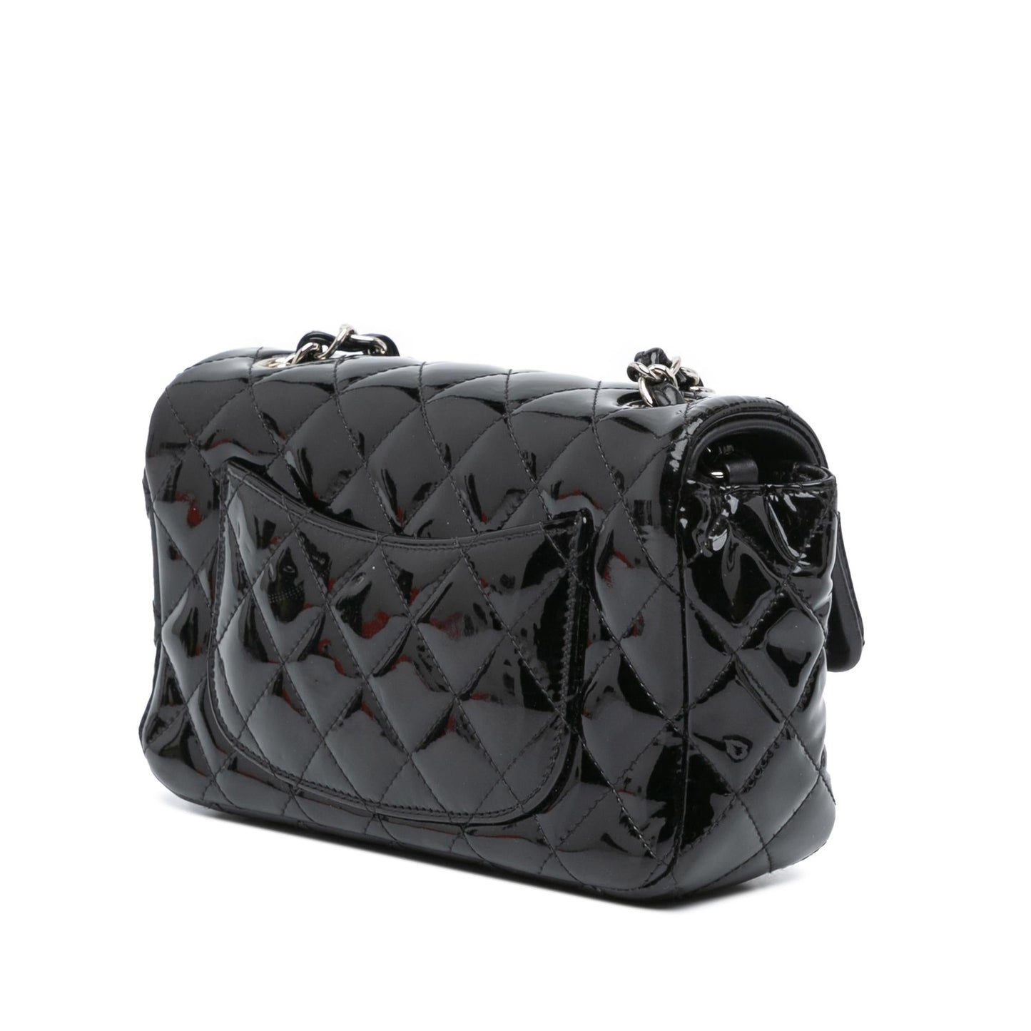 Chanel Rectangular Classic Patent Single Flap Mini Bag
