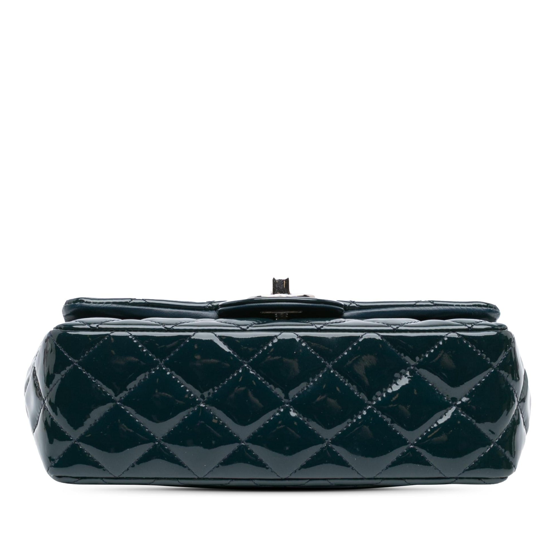 Chanel Rectangular Classic Patent Single Flap Mini Bag Shg 1Dzsli