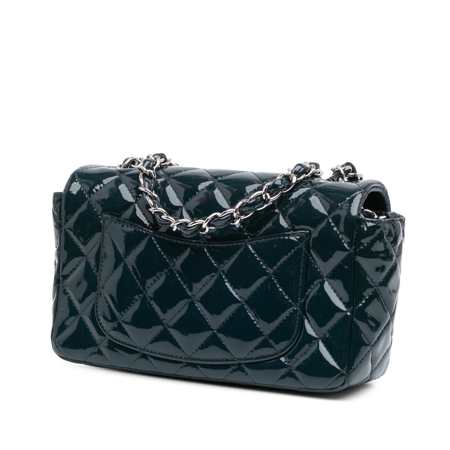 Chanel Rectangular Classic Patent Single Flap Mini Bag Shg 1Dzsli