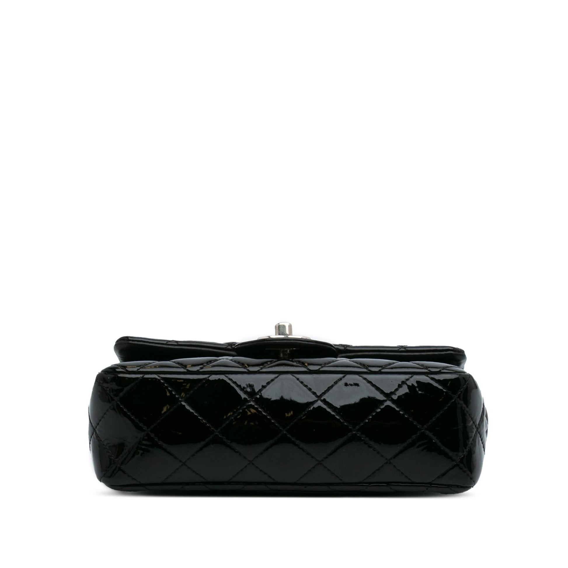 Chanel Rectangular Classic Patent Single Flap Mini Bag Flap 6