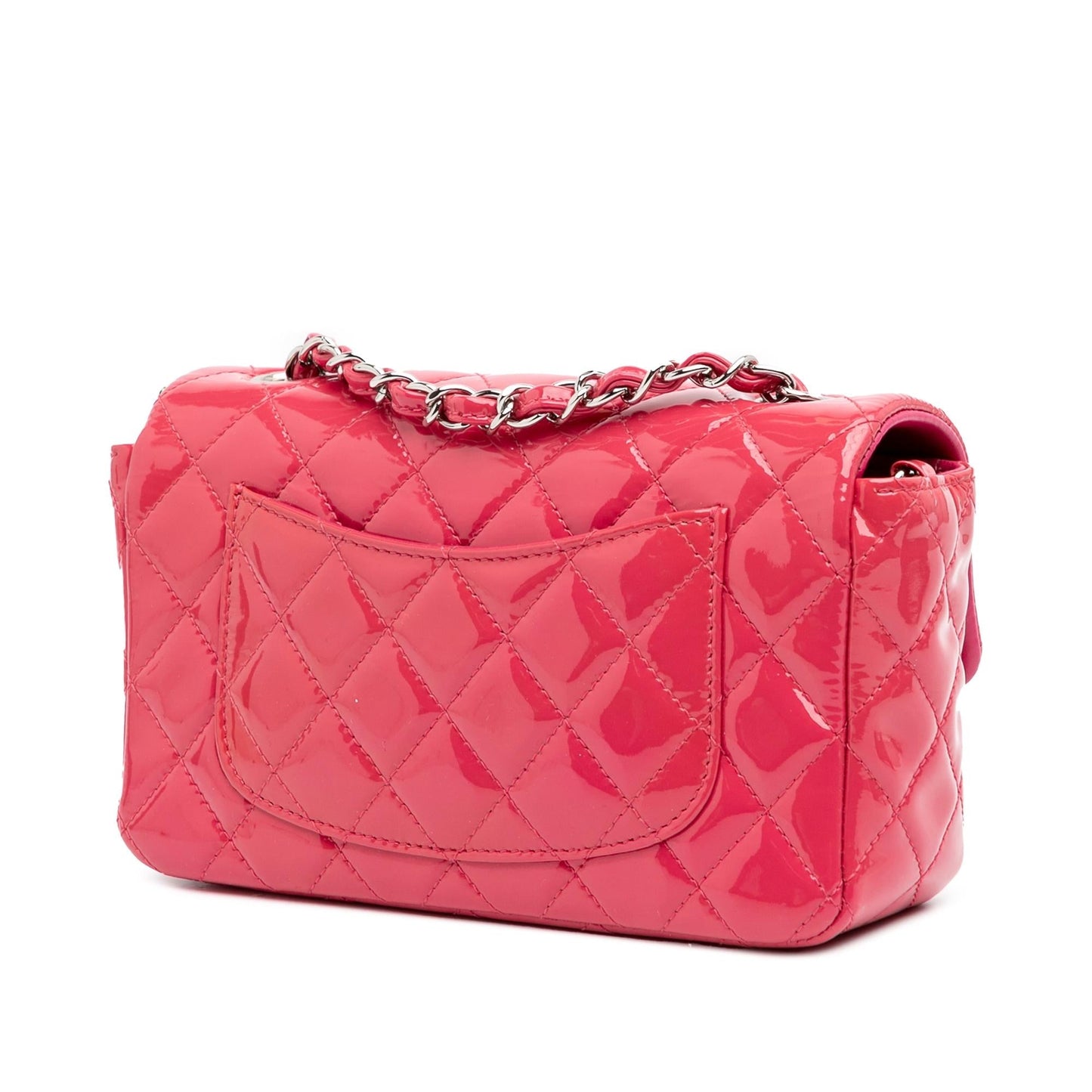 Chanel Rectangular Classic Patent Single Flap Mini Bag Flap 10