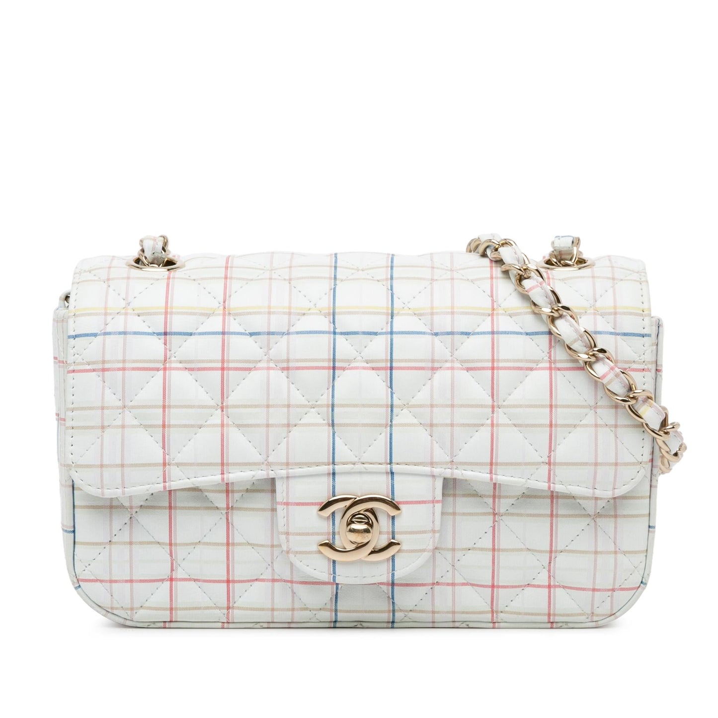Chanel Rectangular Classic Printed Calfskin Single Flap Mini Bag