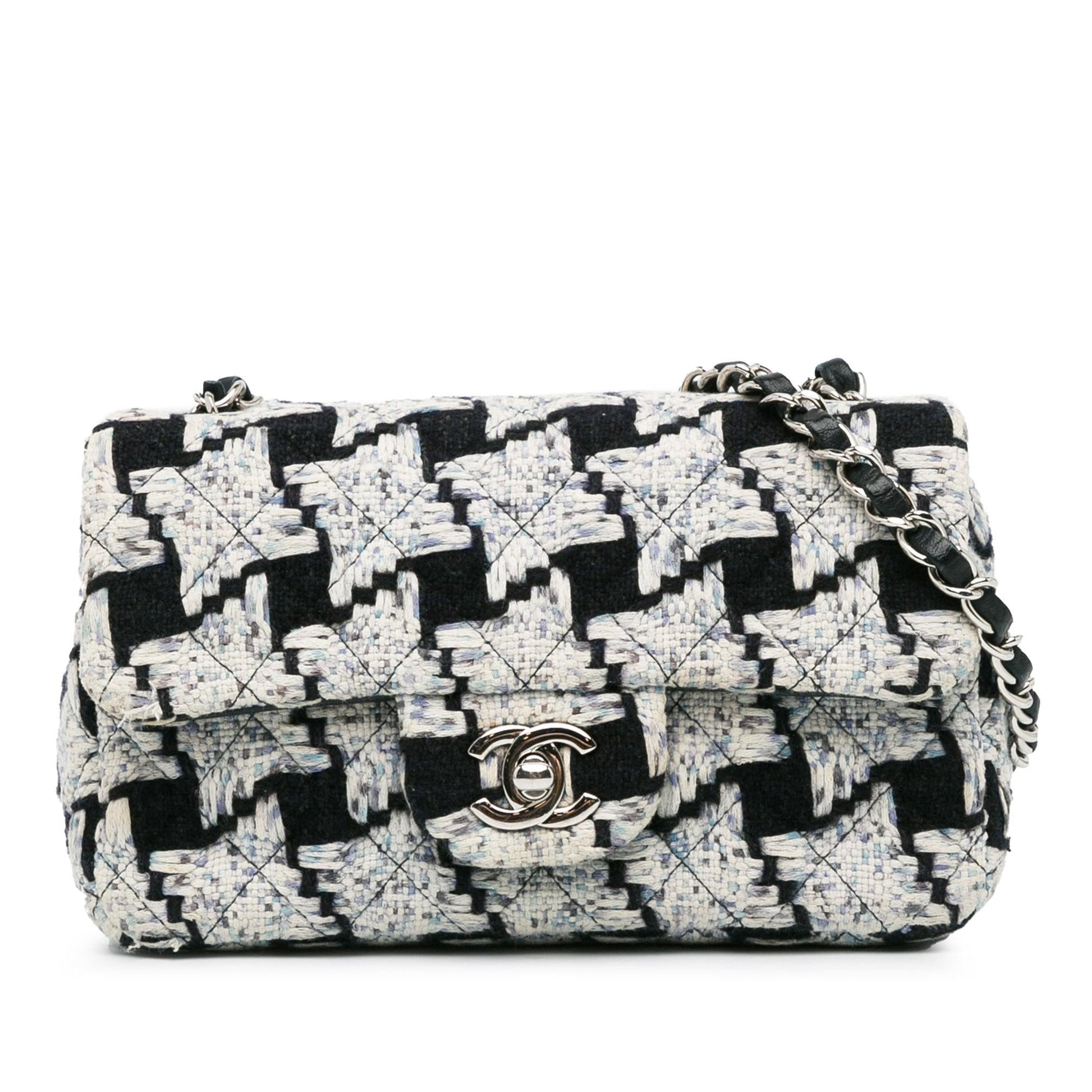 Chanel Mini Rectangular Classic Tweed Flap (Shg-Lxzrix) Bag