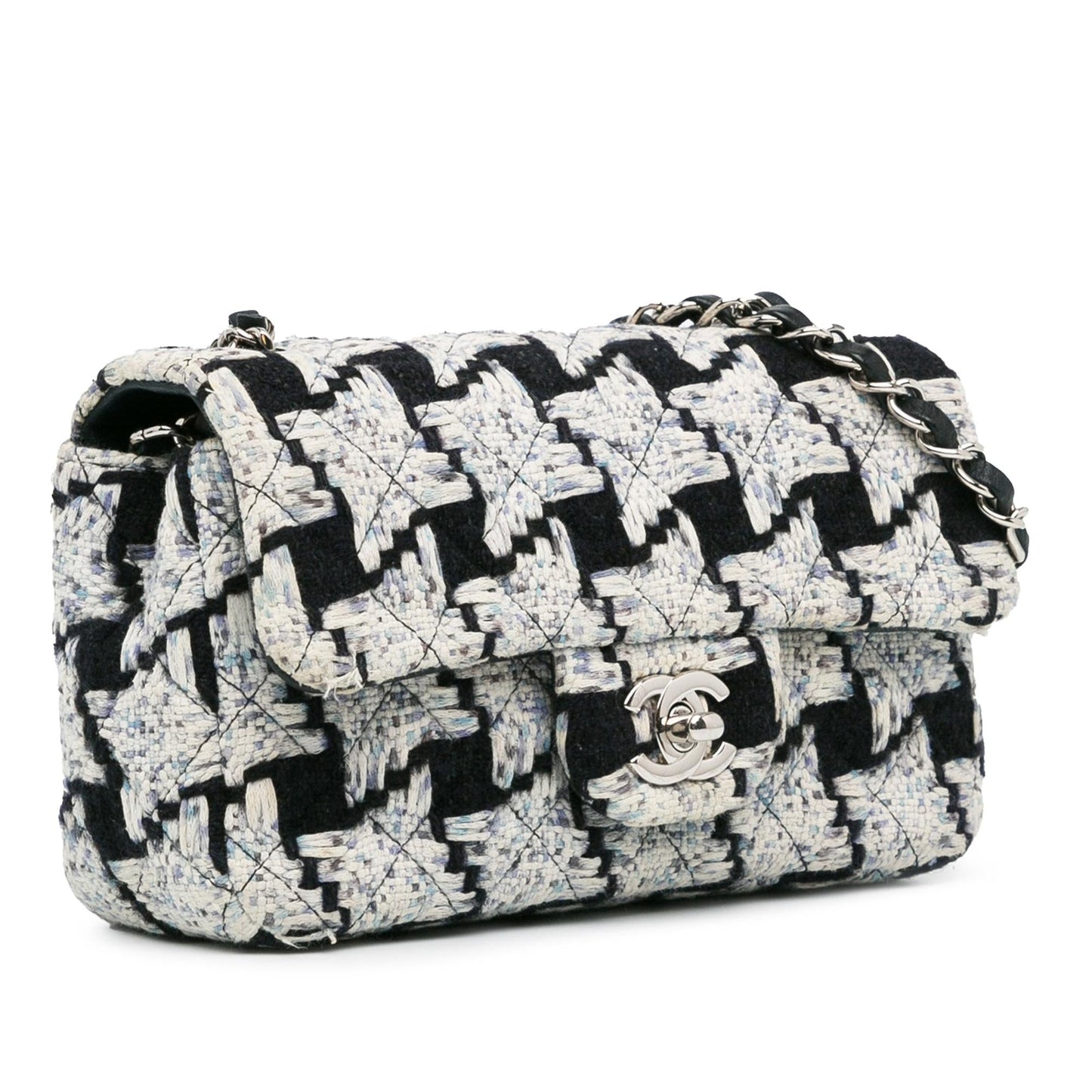 Chanel Mini Rectangular Classic Tweed Flap (Shg-Lxzrix) Bag