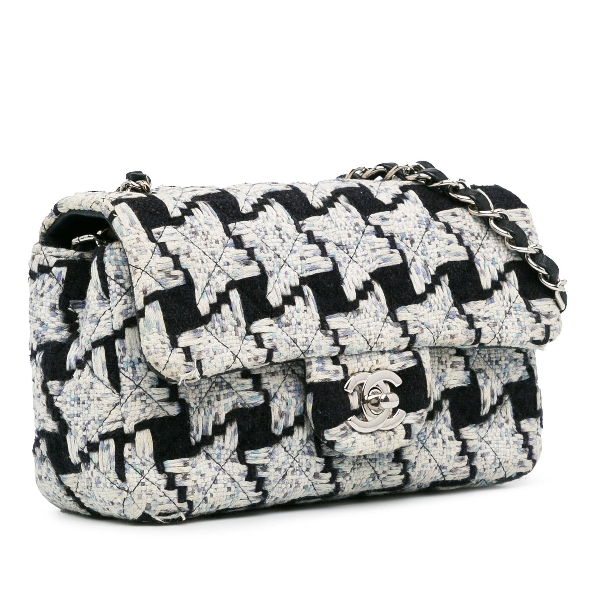 Chanel Mini Rectangular Classic Tweed Flap (Shg-Lxzrix) Bag