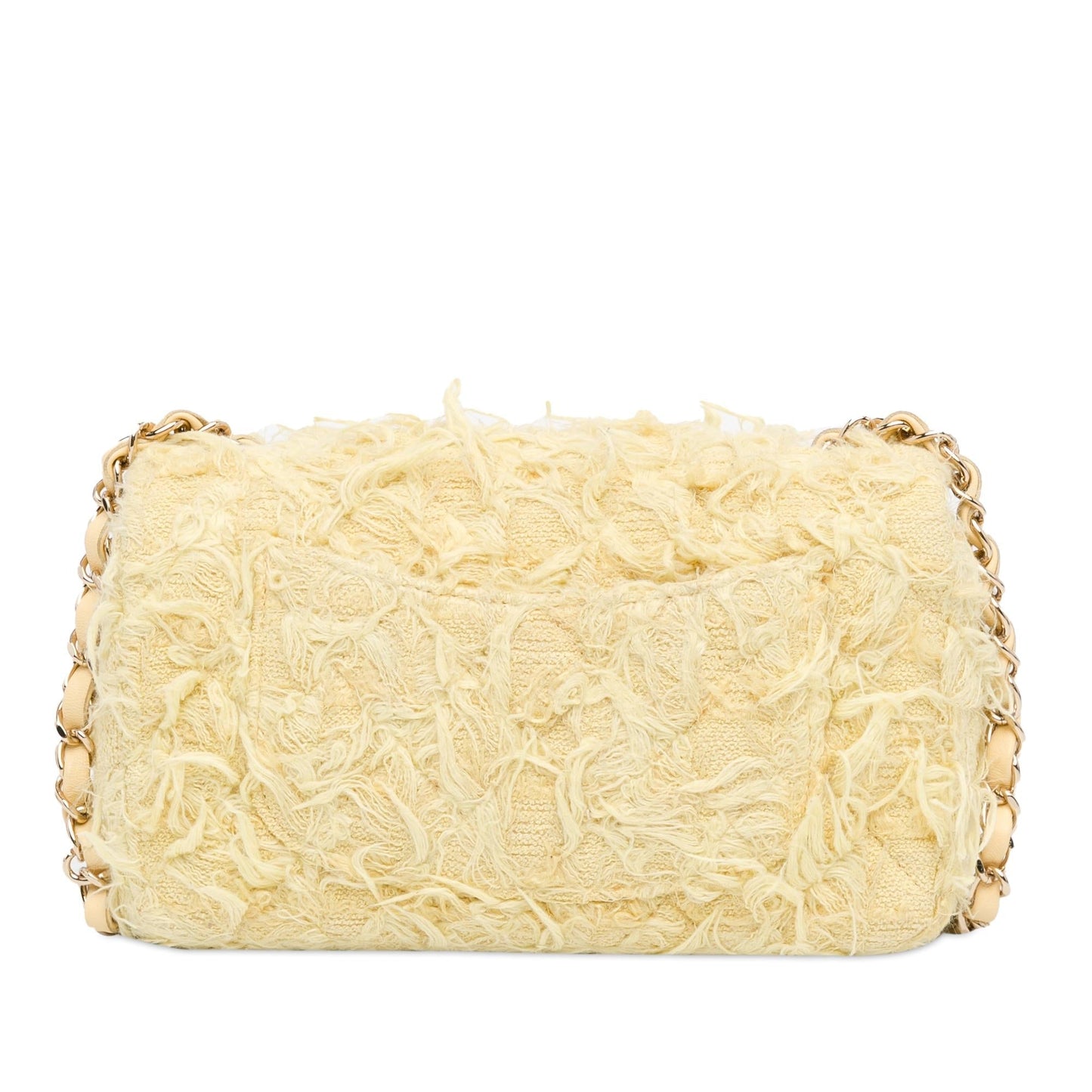 Chanel Rectangular Classic Tweed Fringed Single Flap Jewelry Single Flap