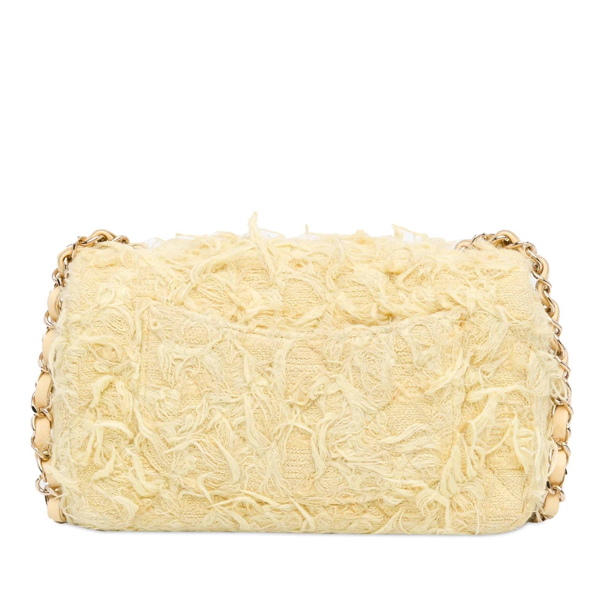 Chanel Mini Rectangular Classic Tweed Single Flap (SHG-jZJQpU)