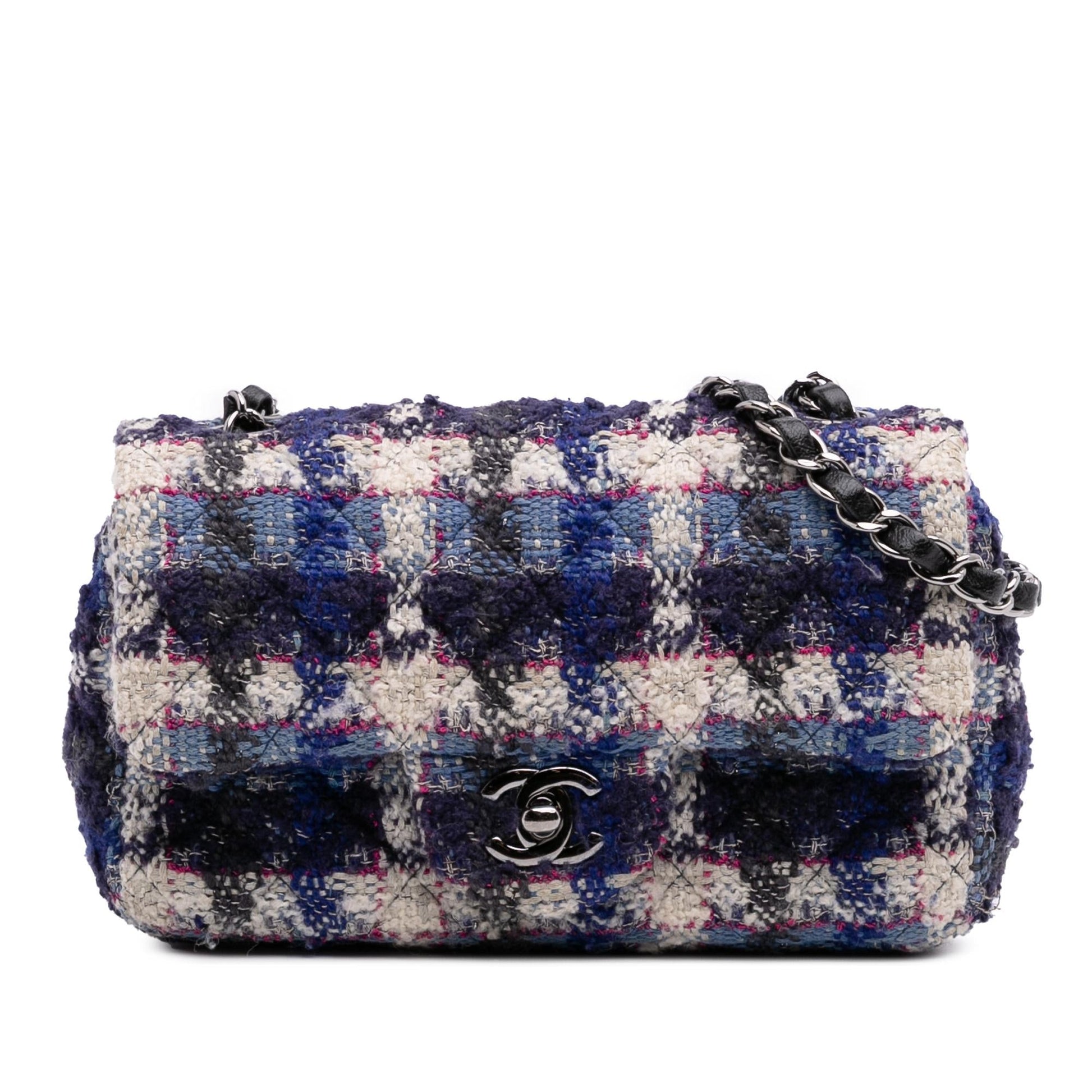 Chanel Rectangular Classic Tweed Single Flap Mini Bag