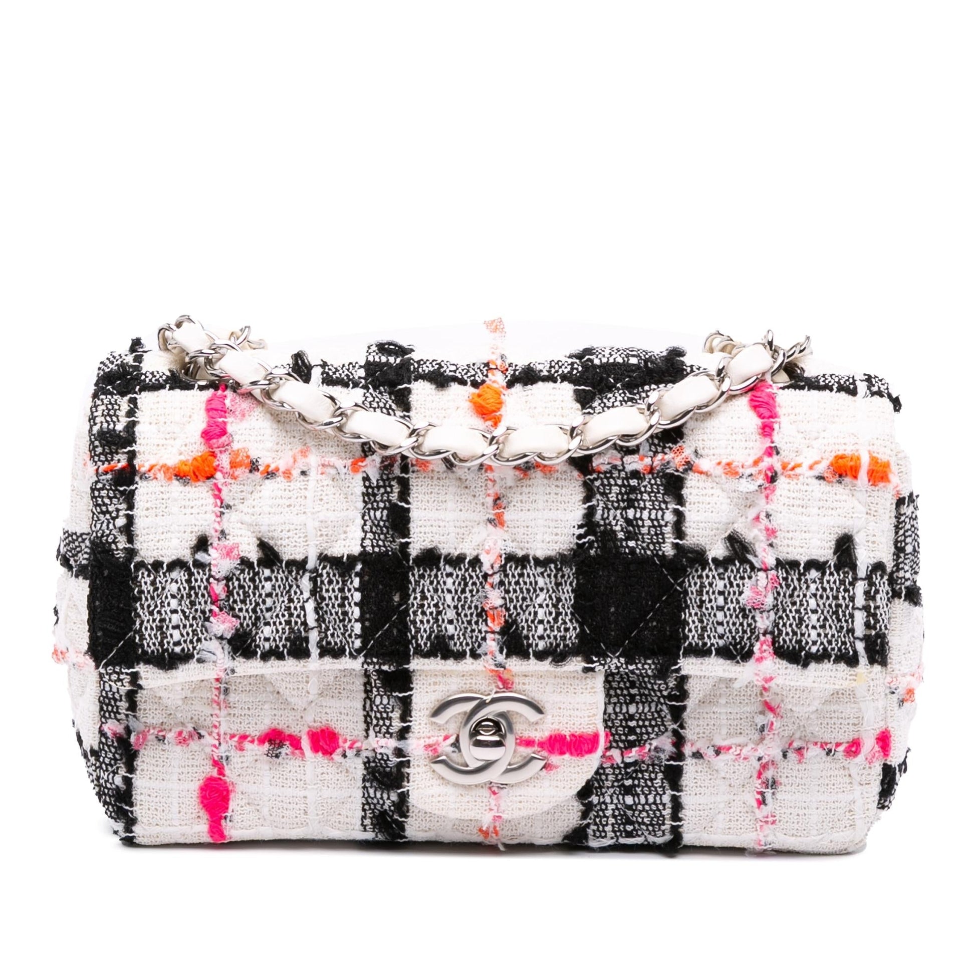 Chanel Rectangular Classic Tweed Single Flap Mini Bag Flap 2