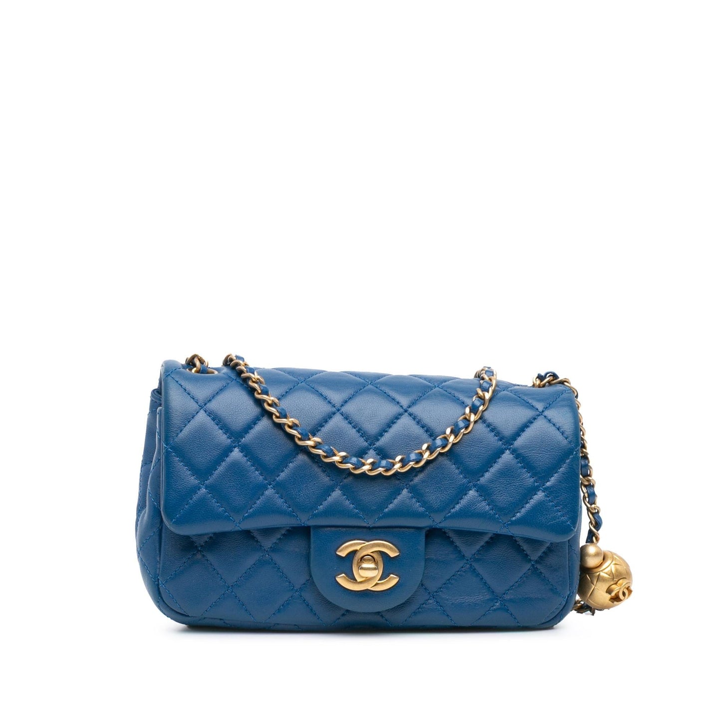 Chanel Rectangular Lambskin Pearl Crush Flap Mini Bag