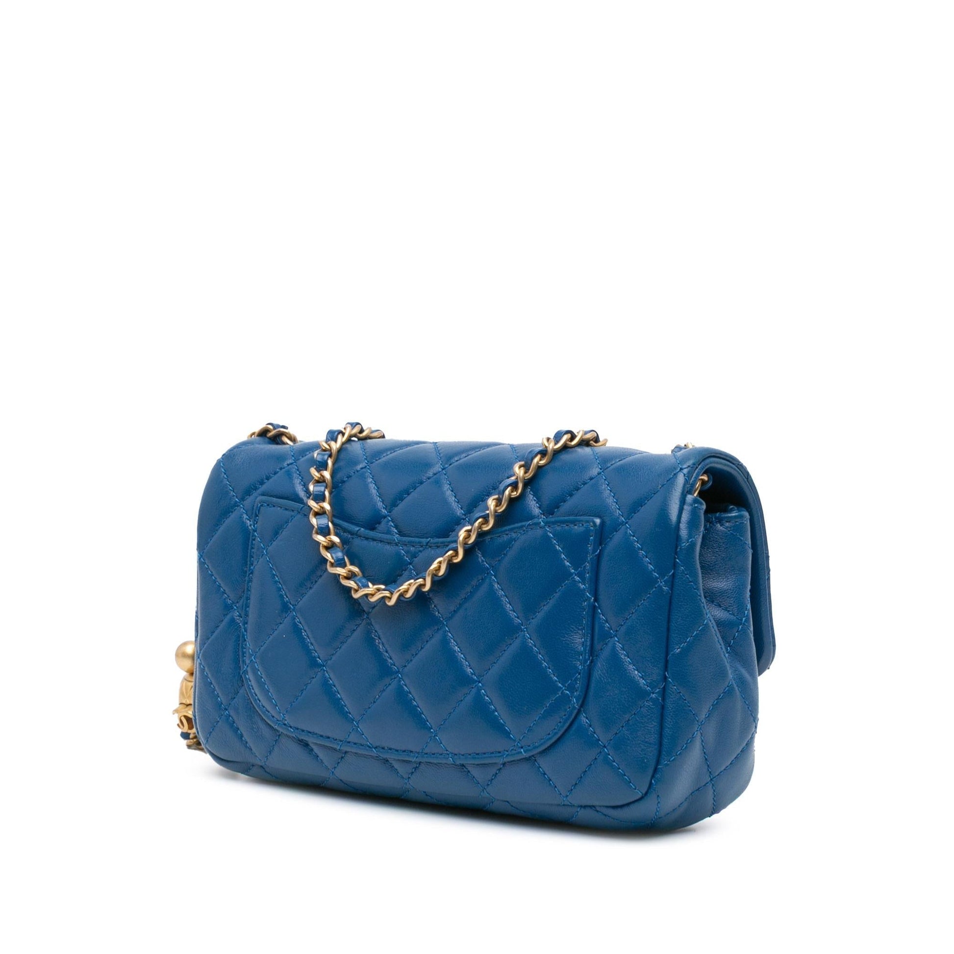 Chanel Rectangular Lambskin Pearl Crush Flap Mini Bag