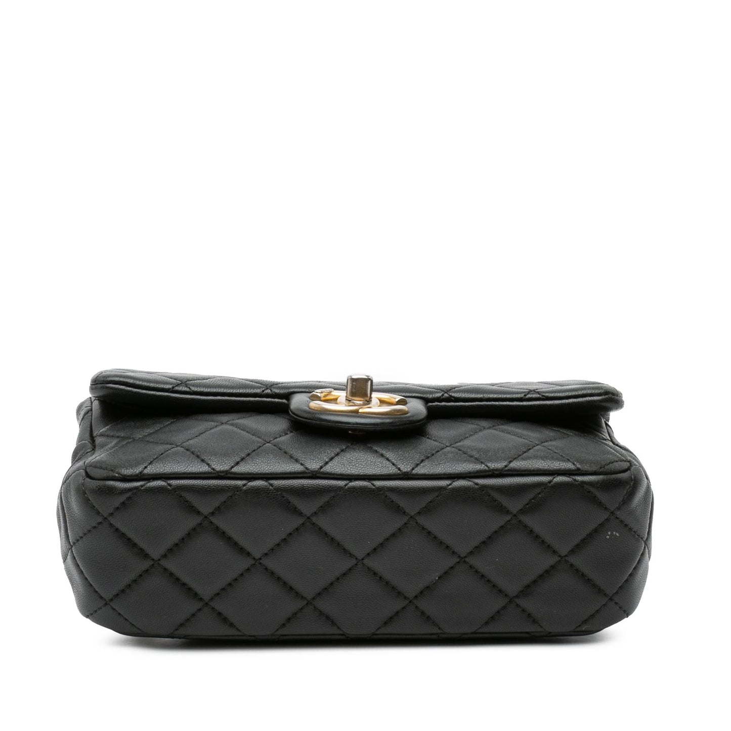 Chanel Rectangular Lambskin Pearl Samba Single Flap Mini Bag Flap 1
