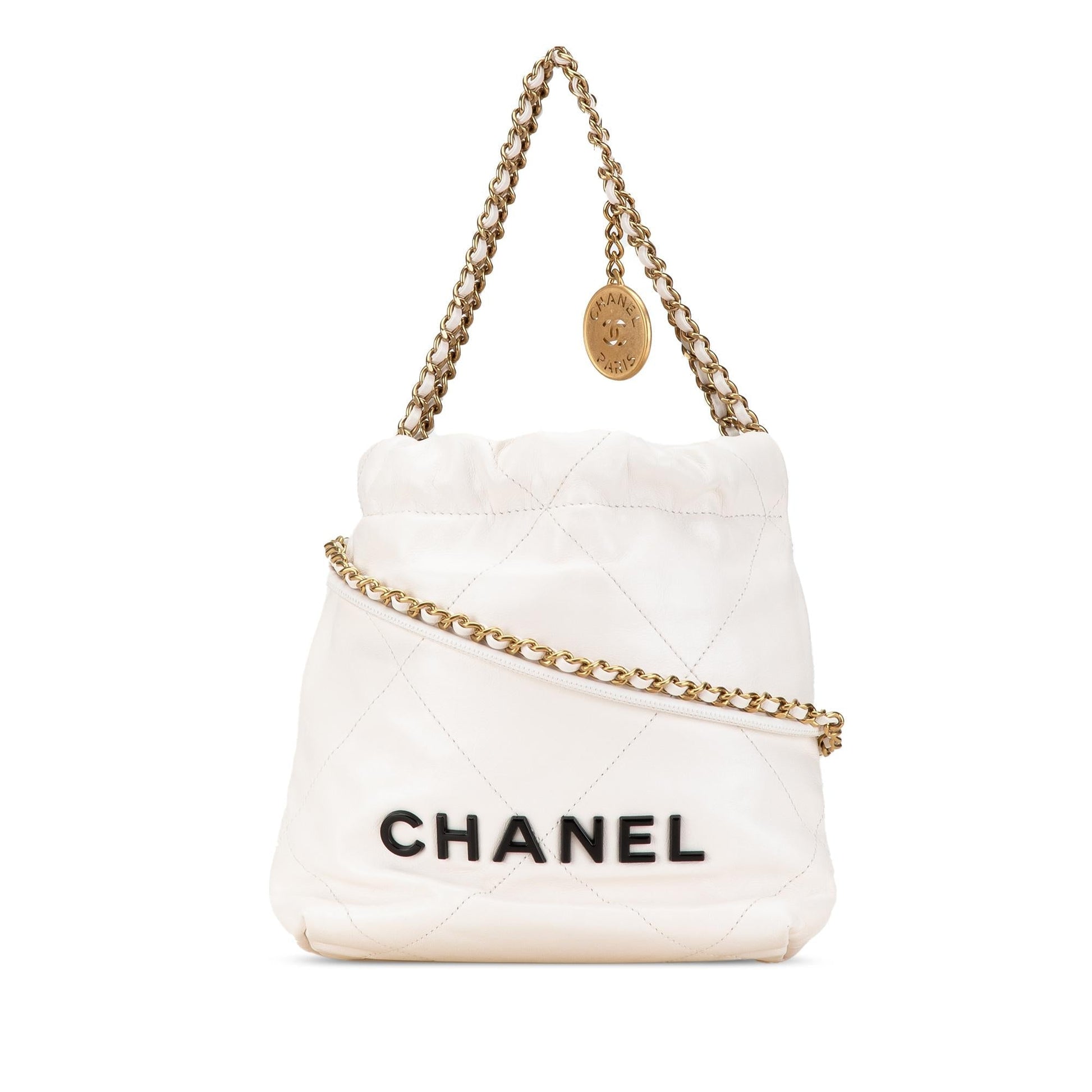 Chanel Shiny Calfskin 22 Hobo SHG-sj5j49 Shoulder Bag