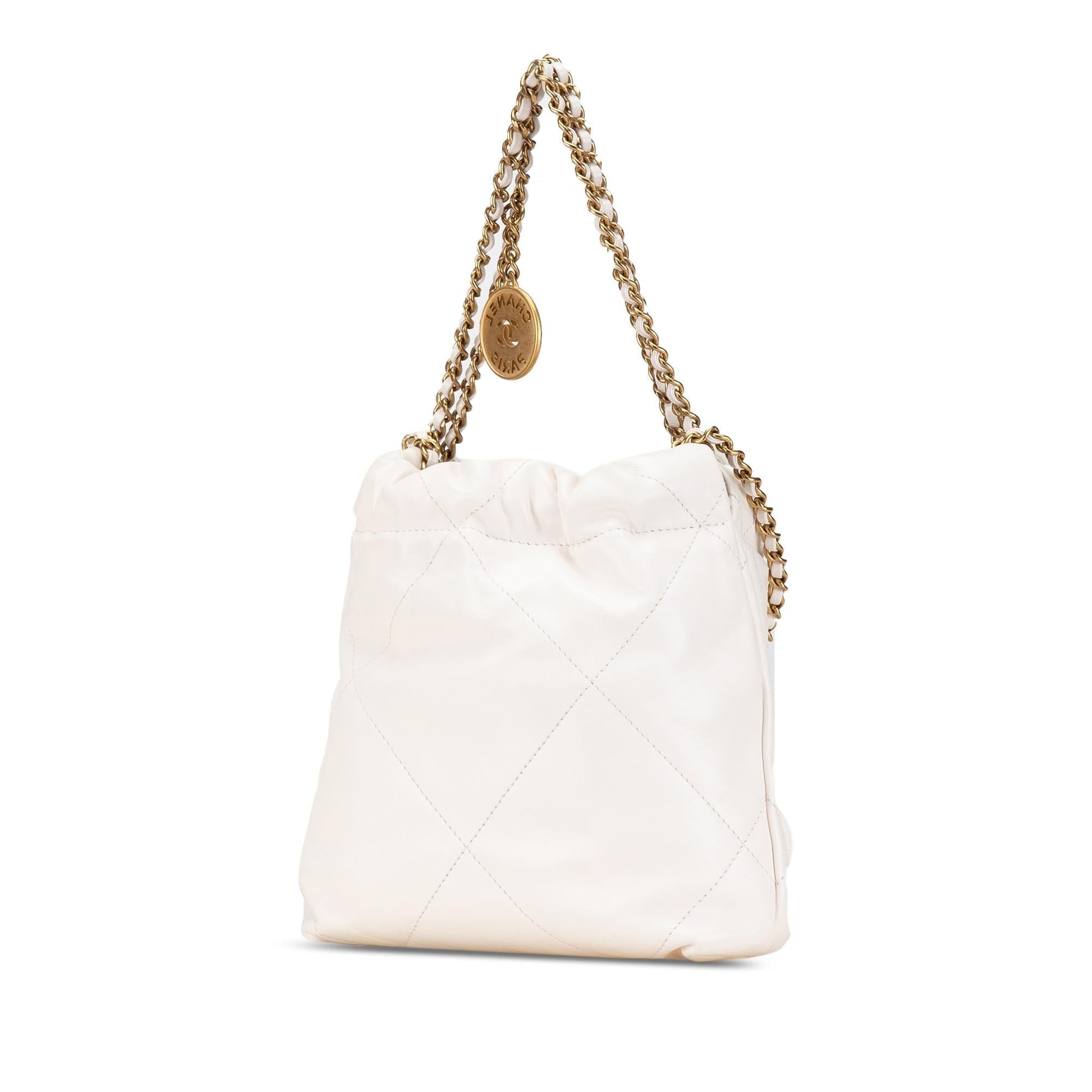 Chanel Shiny Calfskin 22 Hobo SHG-sj5j49 Shoulder Bag