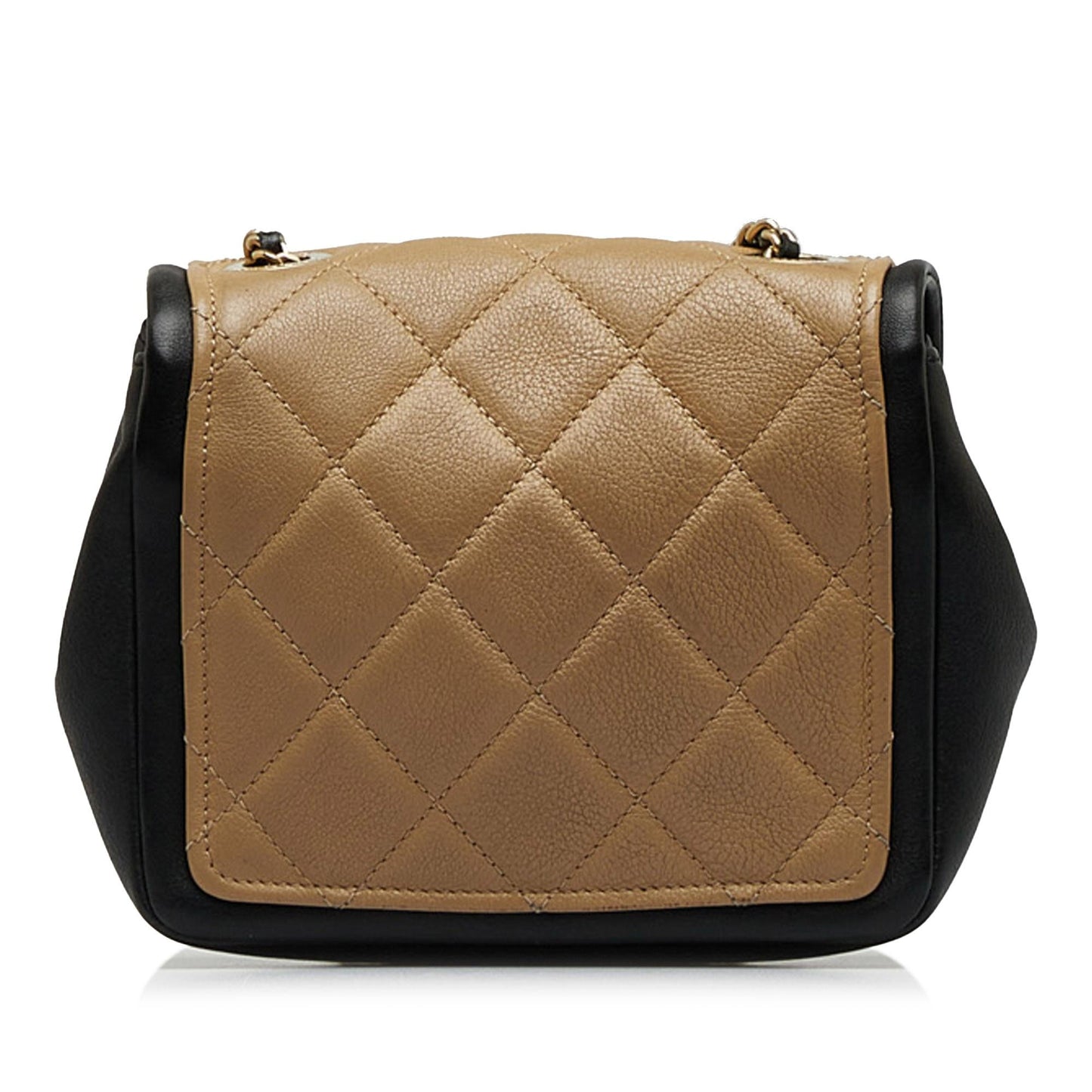 Chanel Square Calfskin Graphic Flap Crossbody Bag Crossbody Bag