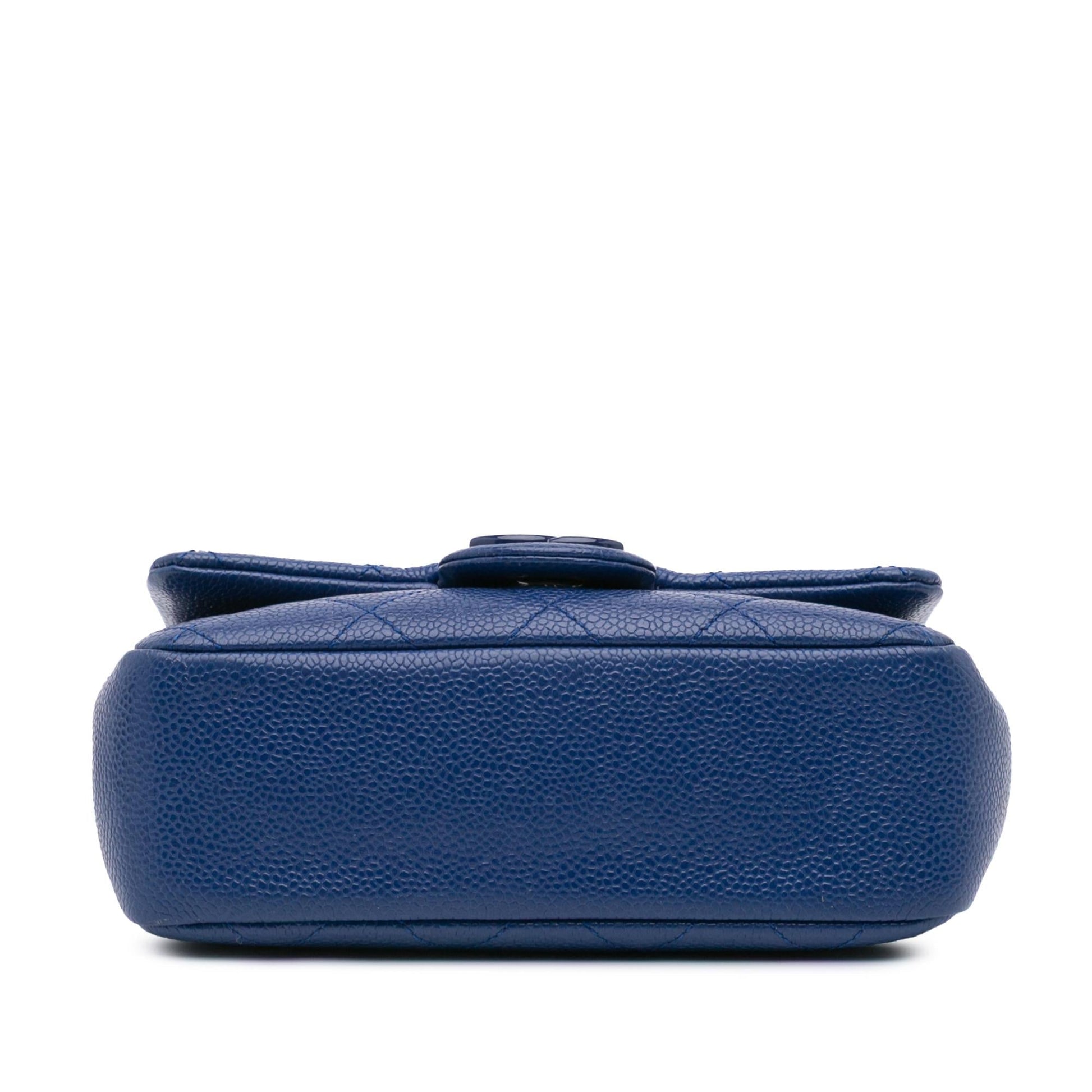 Chanel Mini Square Caviar Incognito Flap Bag