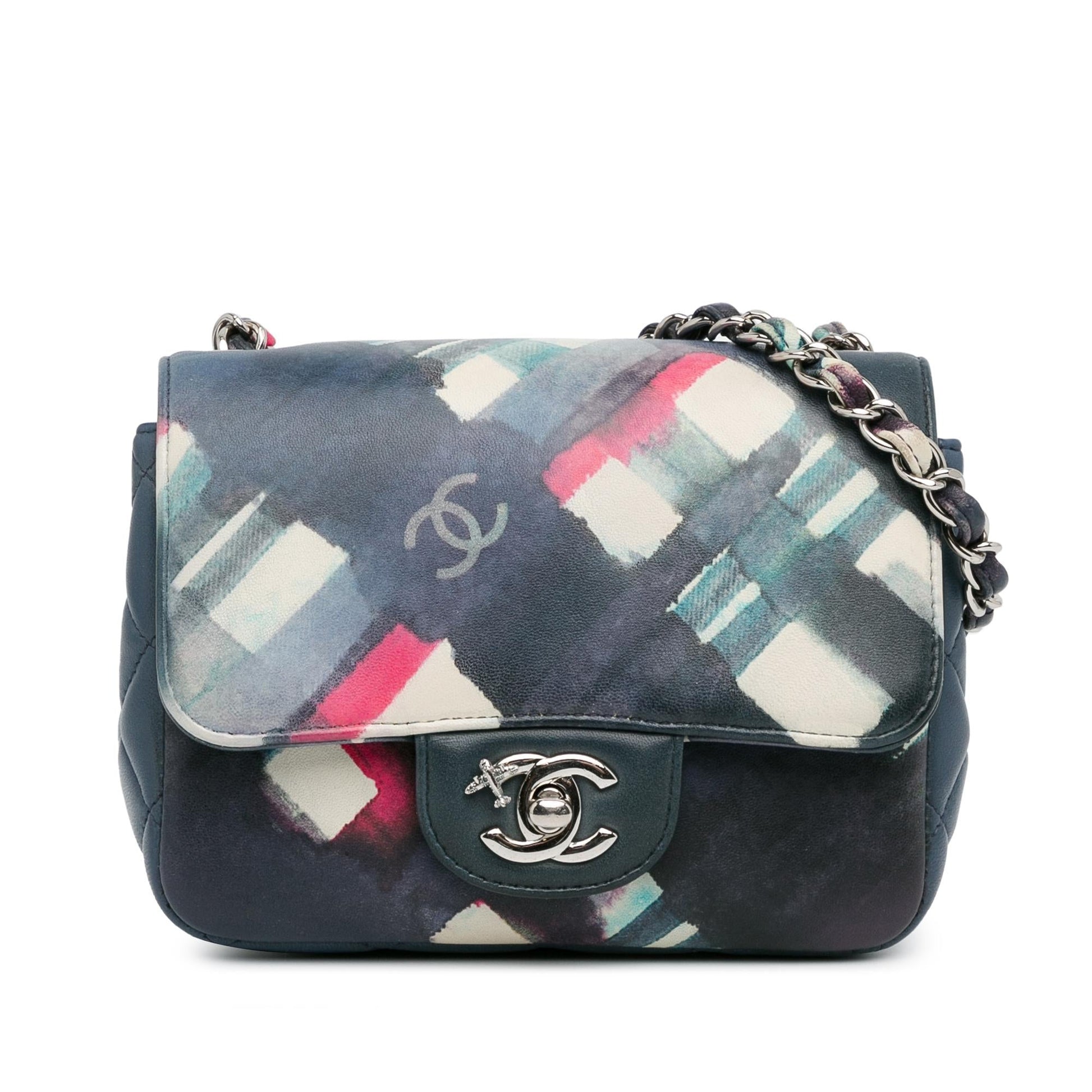Chanel Square Classic Calfskin Airline Flap Mini Bag