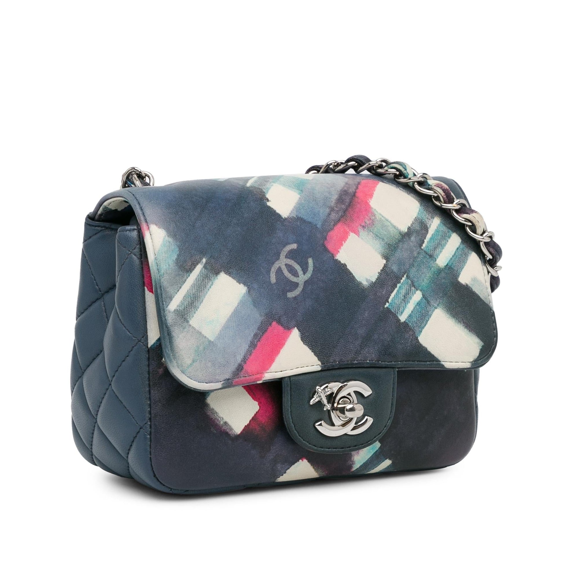 Chanel Square Classic Calfskin Airline Flap Mini Bag