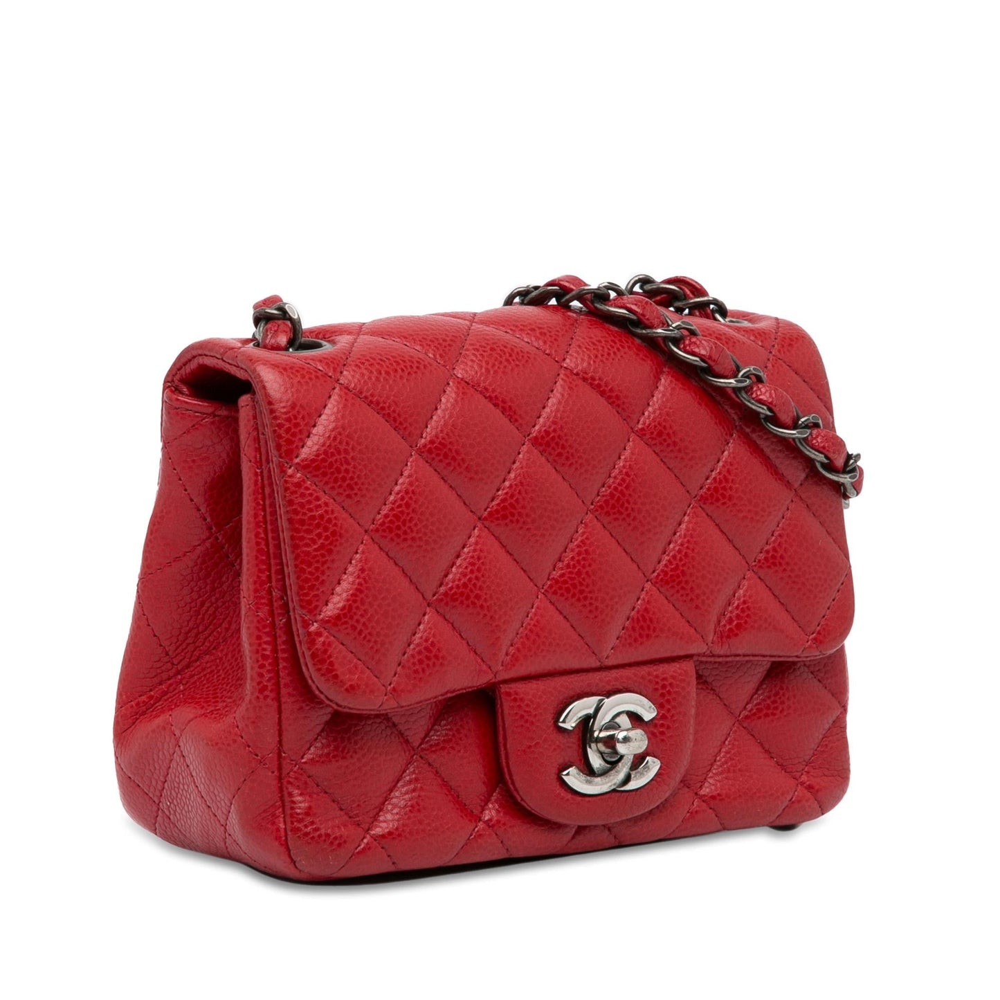 Chanel Mini Square Classic Caviar Single Flap (Shg-Asetqj) Bag