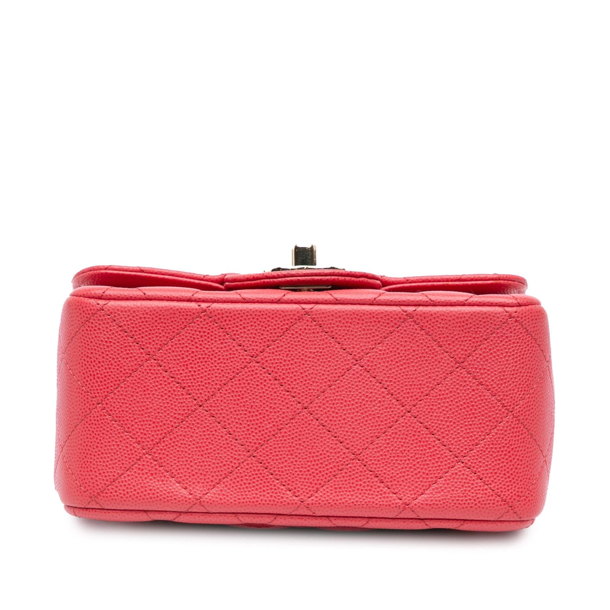 Chanel Square Classic Caviar Single Flap Mini Bag Single Flap