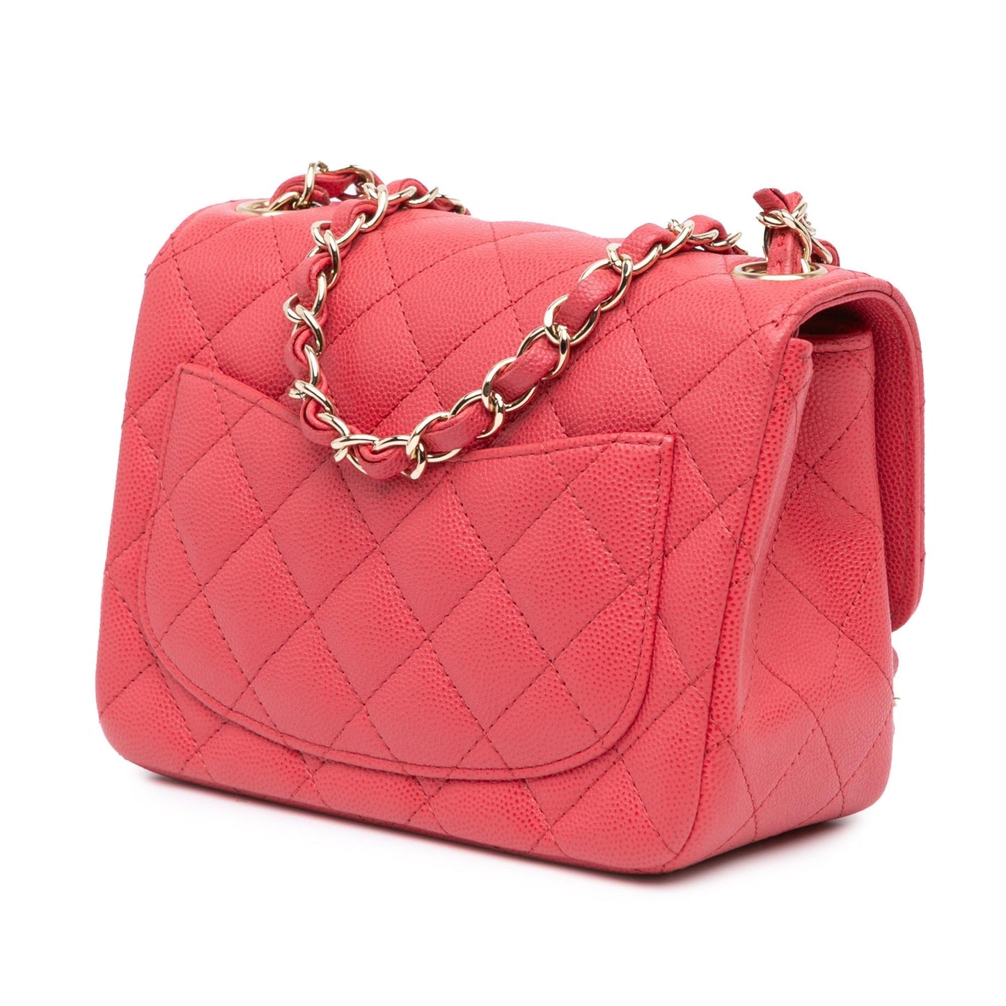 Chanel Square Classic Caviar Single Flap Mini Bag Single Flap