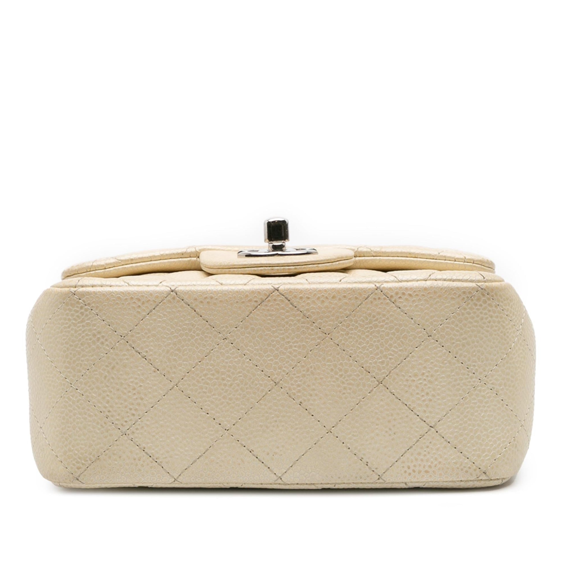 Chanel Square Classic Caviar Single Flap Mini Bag Flap 1