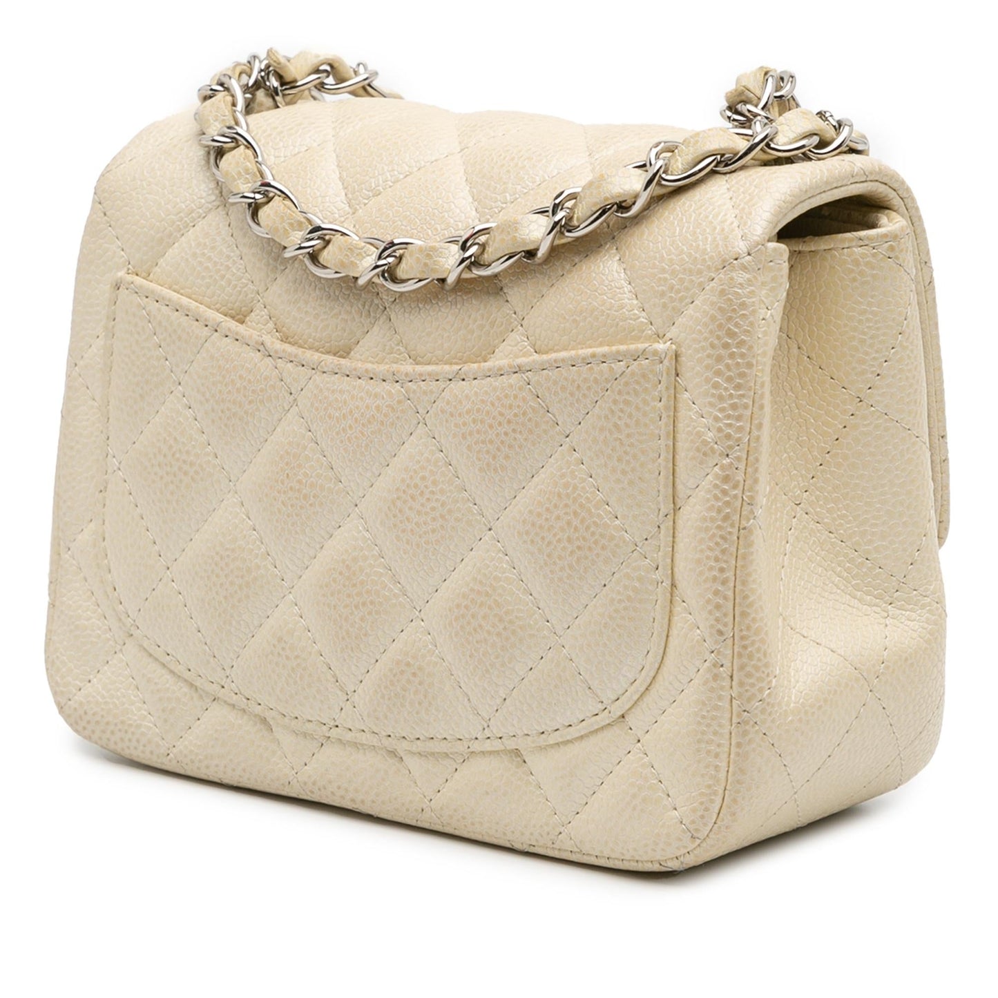 Chanel Square Classic Caviar Single Flap Mini Bag Flap 1