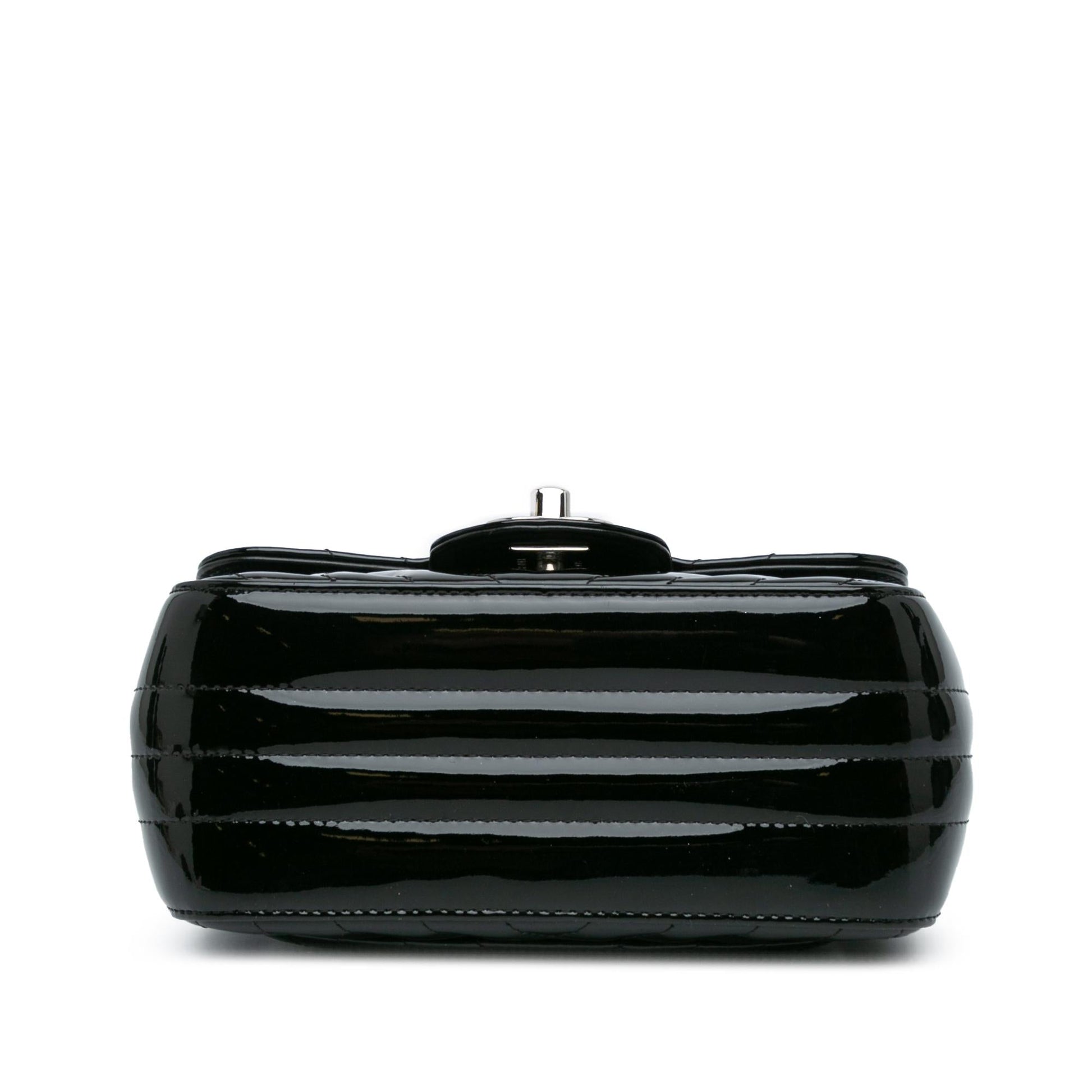 Chanel Square Classic Chevron Patent Flap Mini Bag Flap 1