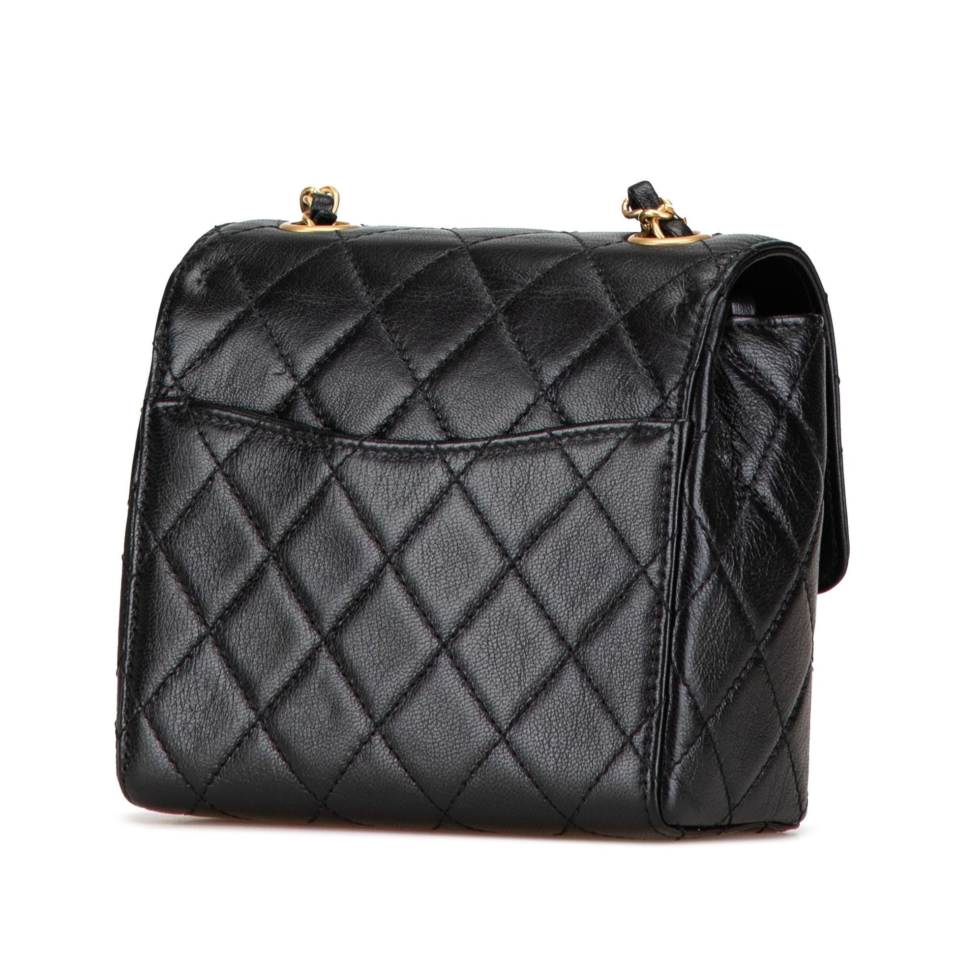 Chanel Mini Square Classic Goatskin Retro Flap Bag