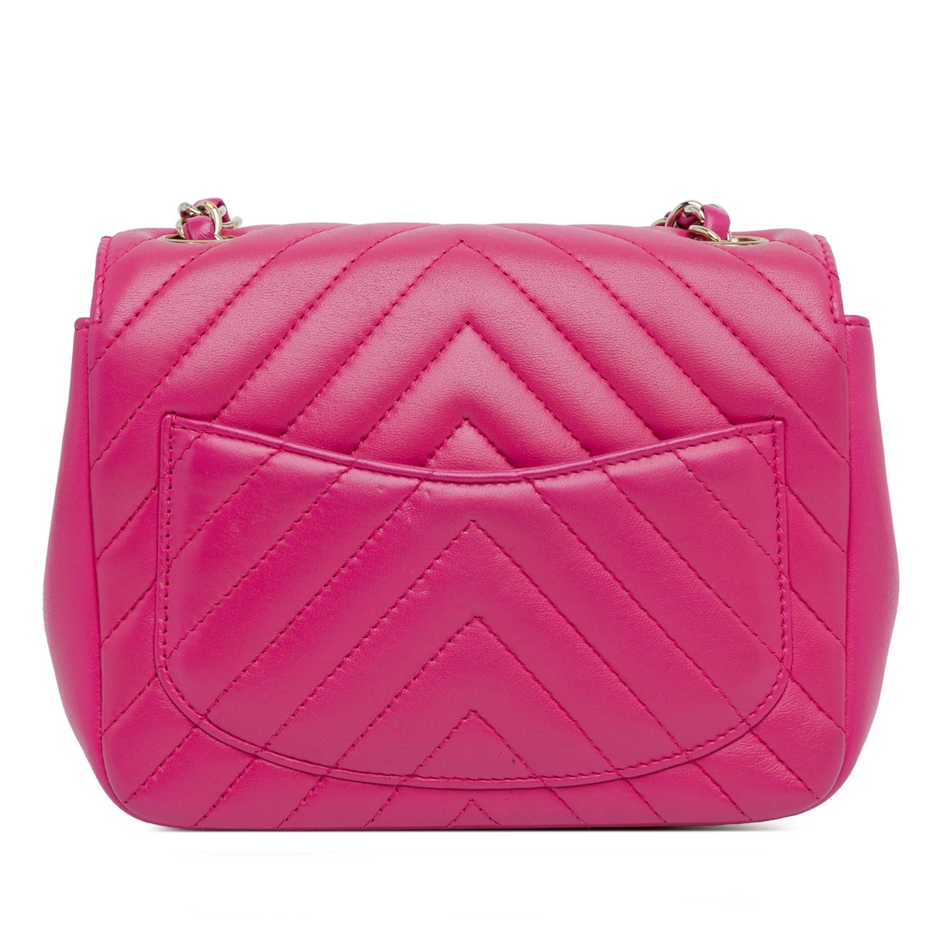 Chanel Square Classic Lambskin Chevron Flap SHG-Z0yp7W Mini Bag