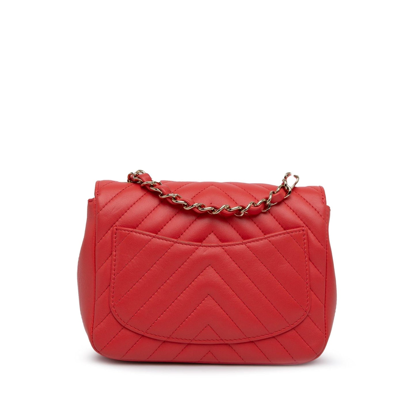 Chanel Square Classic Lambskin Chevron Flap SHG-HJTI2E Mini Bag