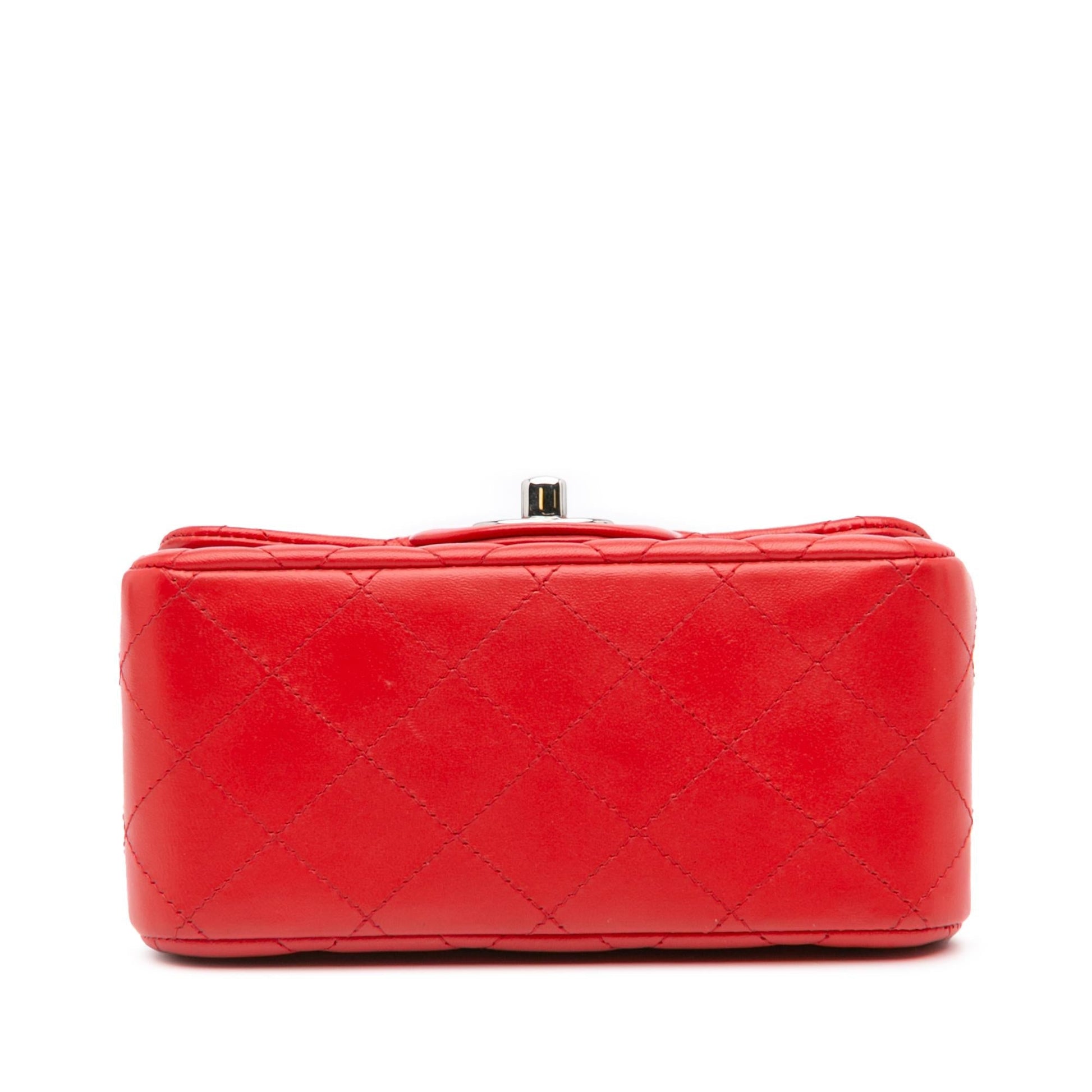 Chanel Square Classic Lambskin Flap Mini Bag Flap 1