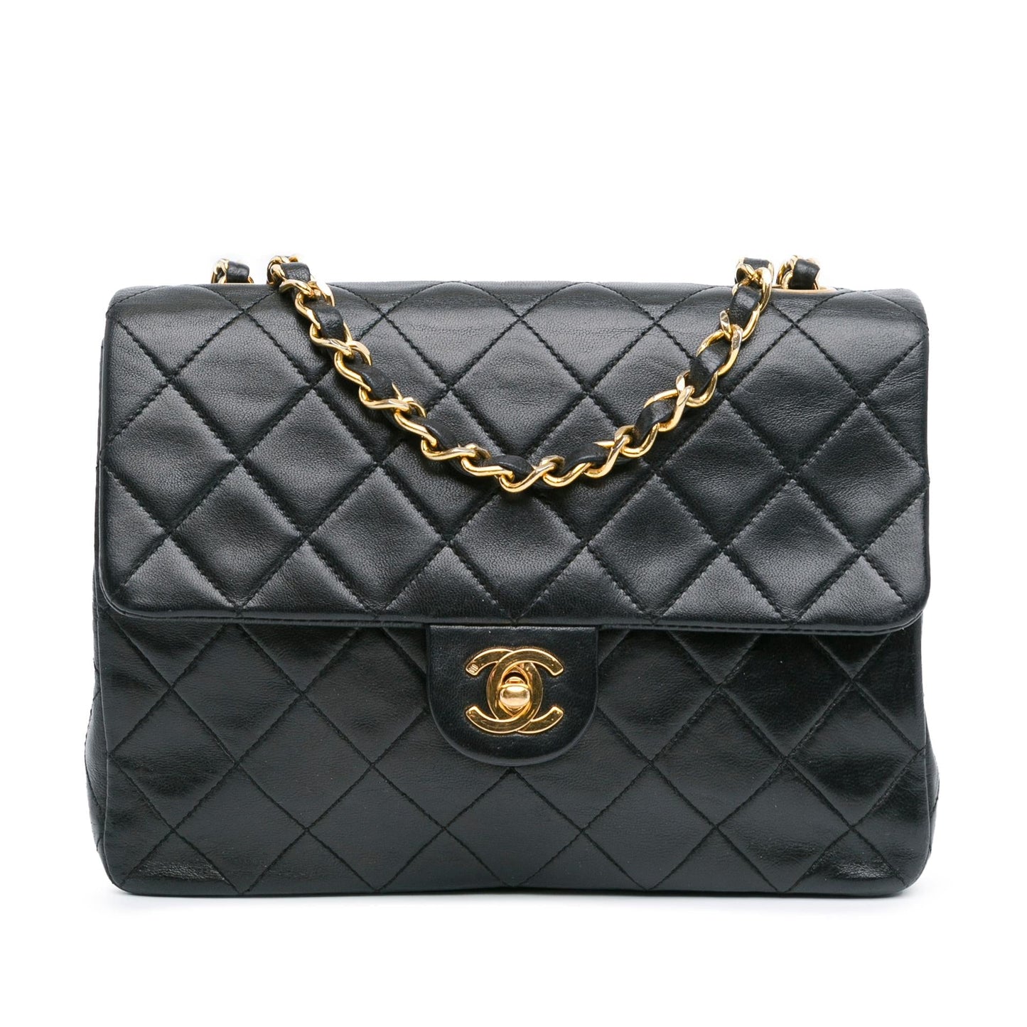 Chanel Square Classic Lambskin Single Flap SHG-hqpiJu Leather Shoulder Bag