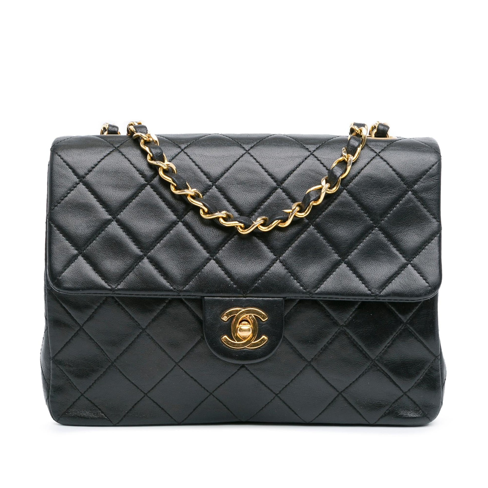 Chanel Square Classic Lambskin Single Flap SHG-hqpiJu Leather Shoulder Bag