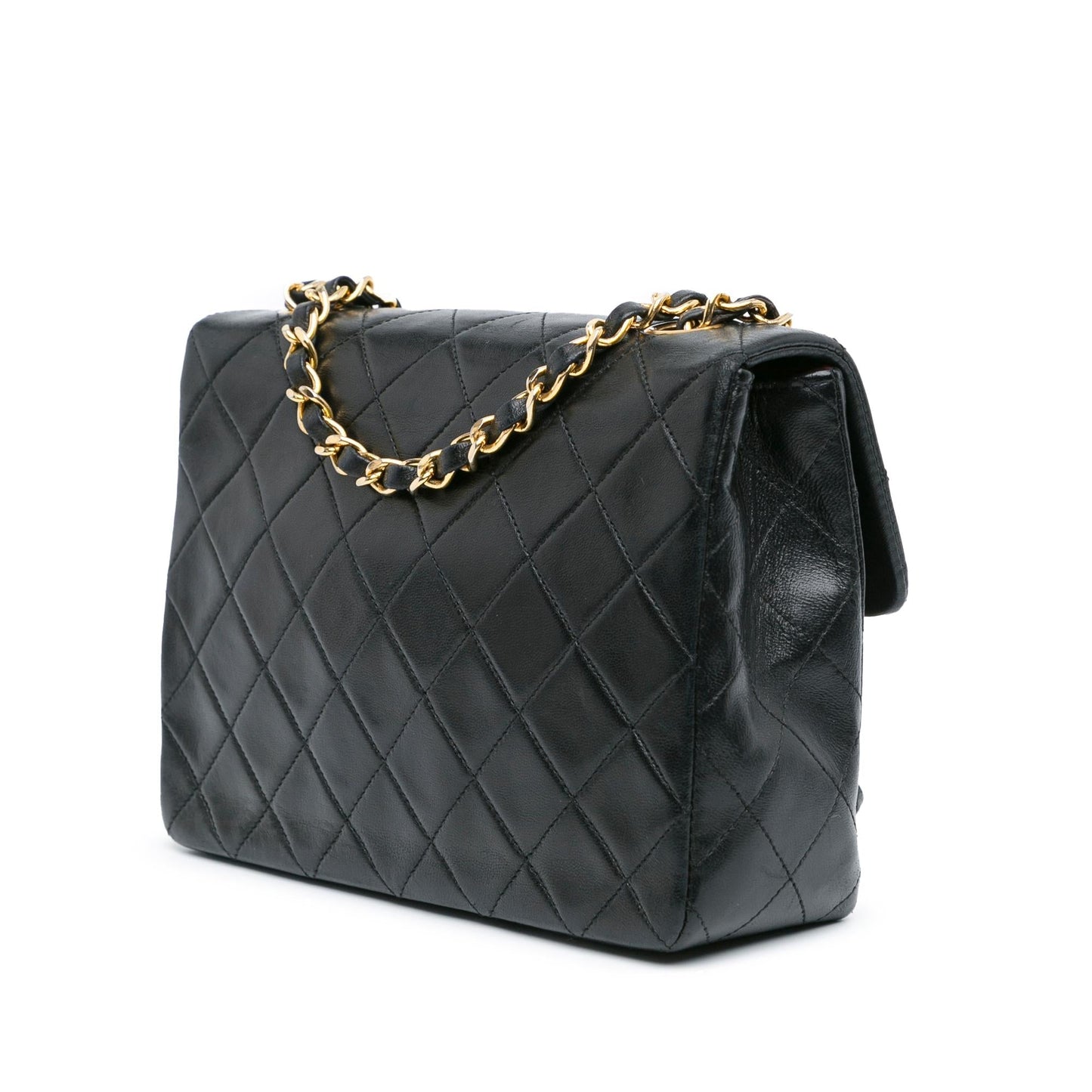 Chanel Square Classic Lambskin Single Flap SHG-hqpiJu Leather Shoulder Bag
