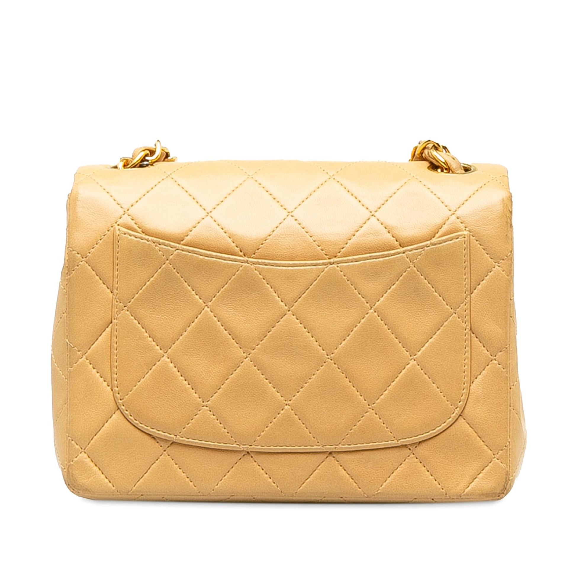 Chanel Square Classic Lambskin Single Flap SHG-E8DBvA Mini Bag