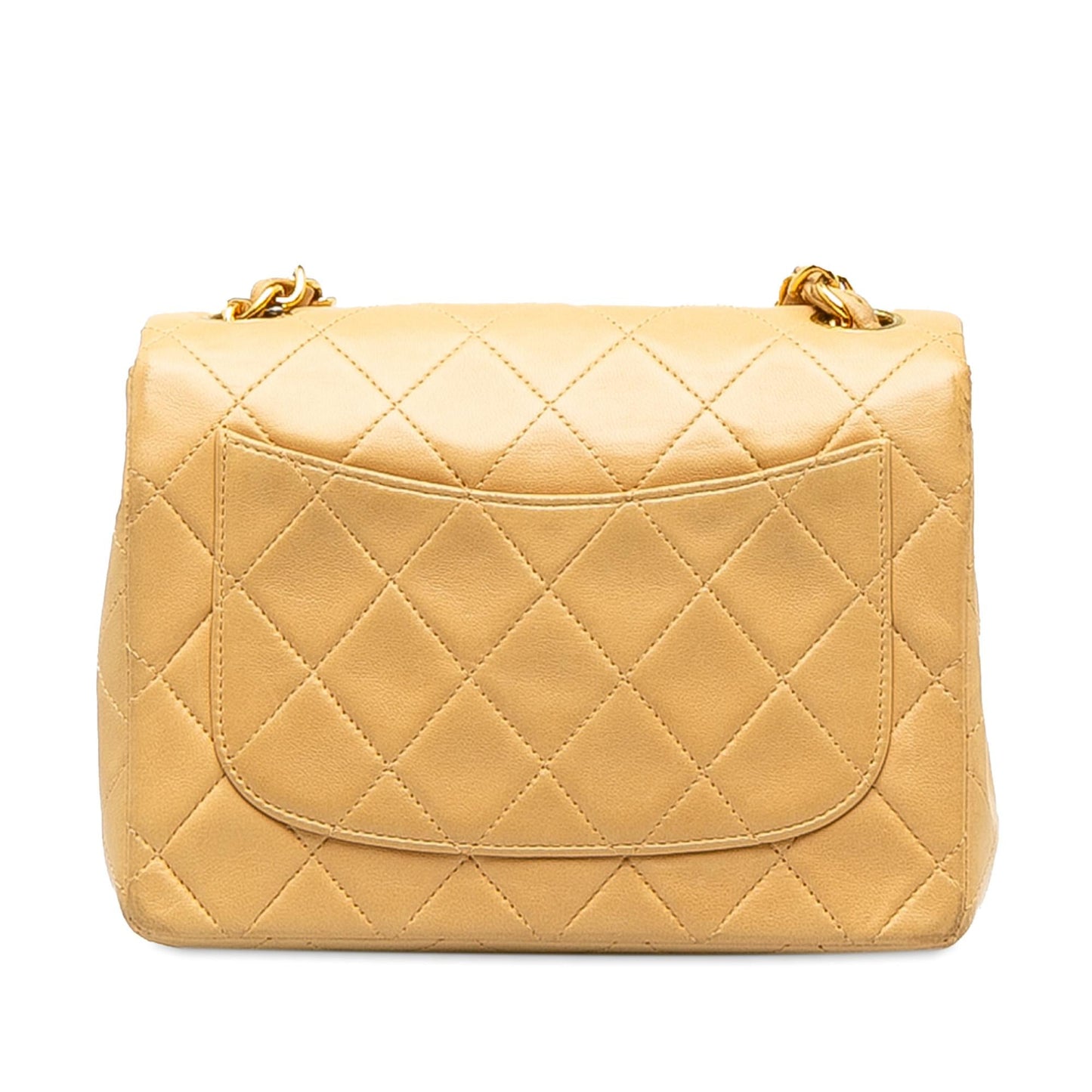 Chanel Mini Square Classic Lambskin Single Flap (Shg-E8Dbva) Bag