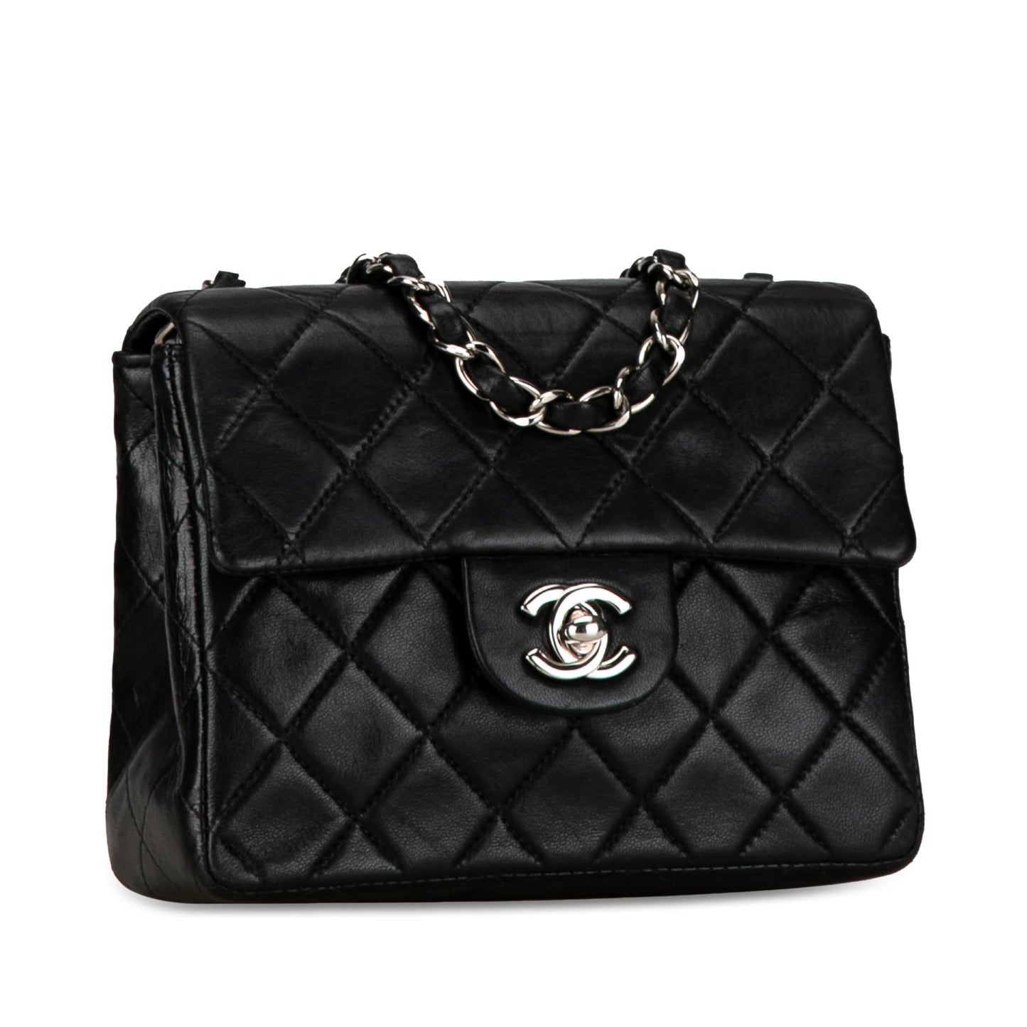 Chanel Square Classic Lambskin Single Flap SHG-0YbHqE Mini Bag