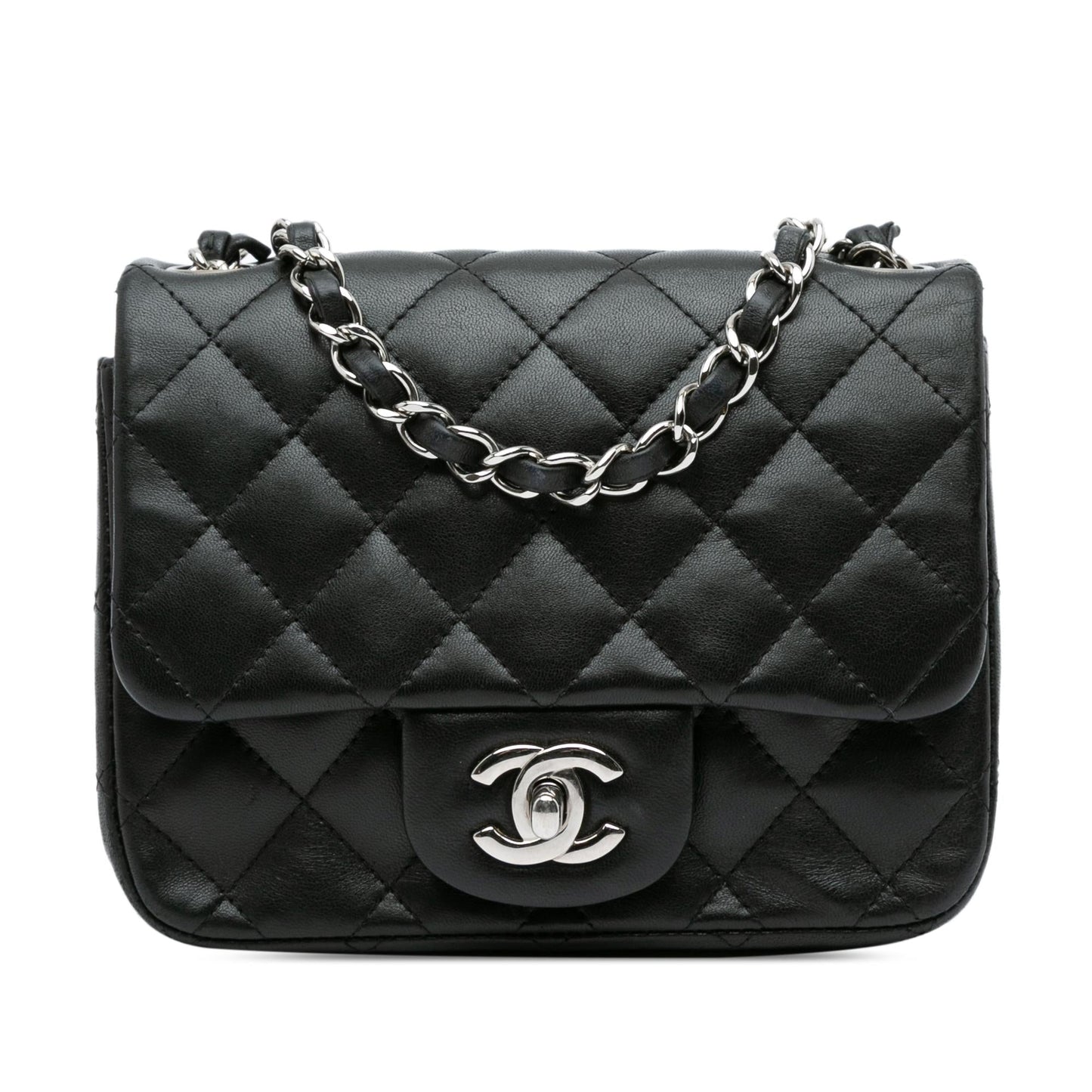 Chanel Square Classic Lambskin Single Flap SHG-dYzu0j Mini Bag