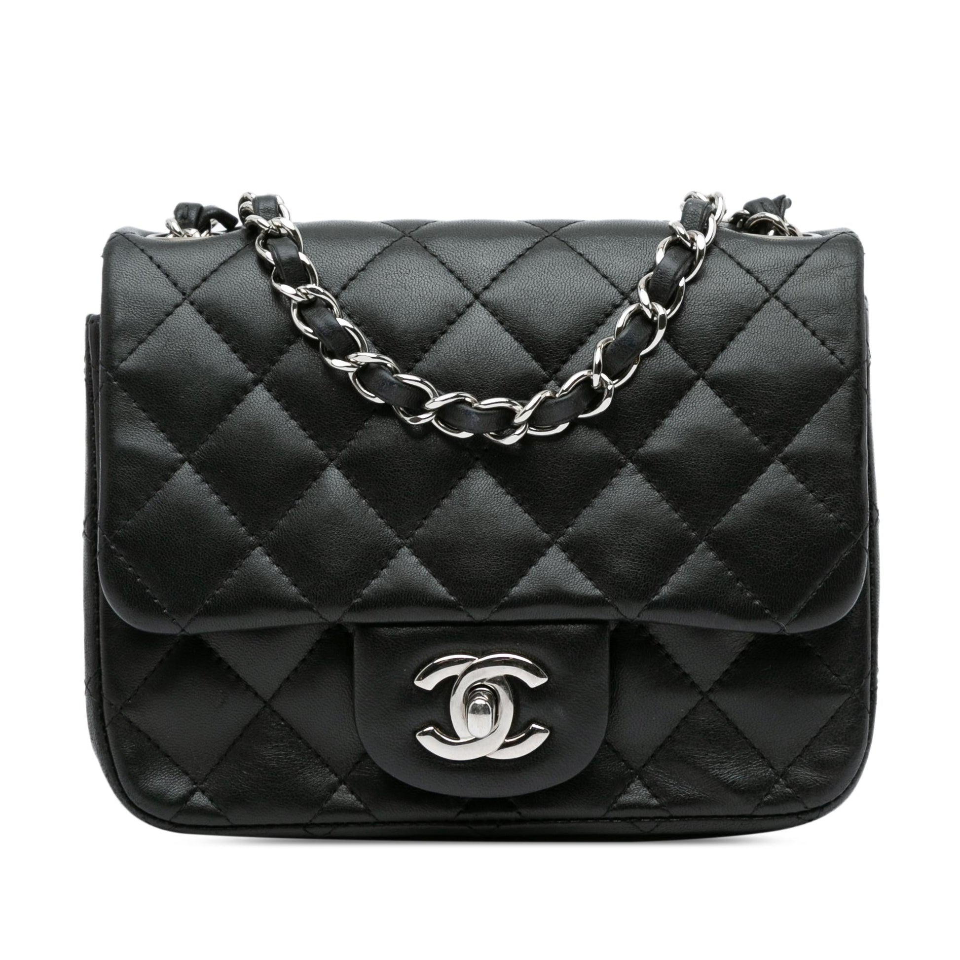 Chanel Square Classic Lambskin Single Flap SHG-dYzu0j Mini Bag