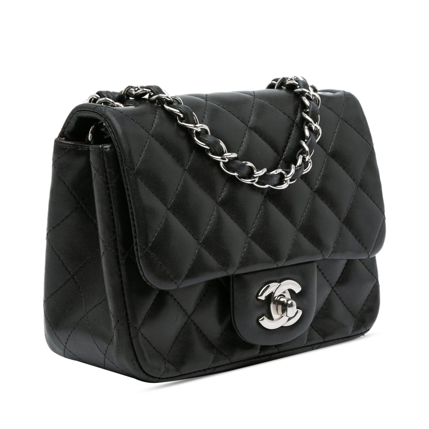 Chanel Square Classic Lambskin Single Flap SHG-dYzu0j Mini Bag