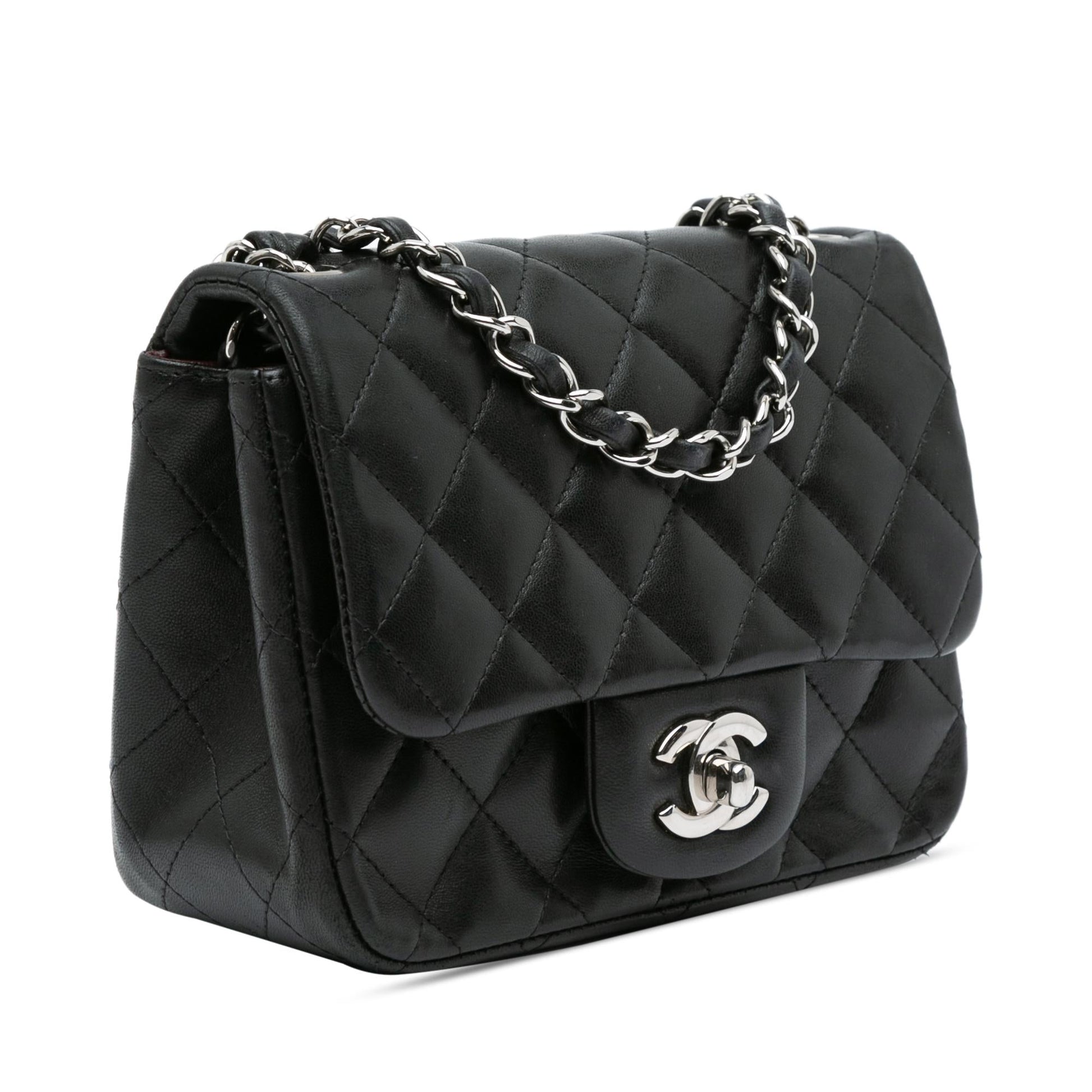 Chanel Square Classic Lambskin Single Flap SHG-dYzu0j Mini Bag