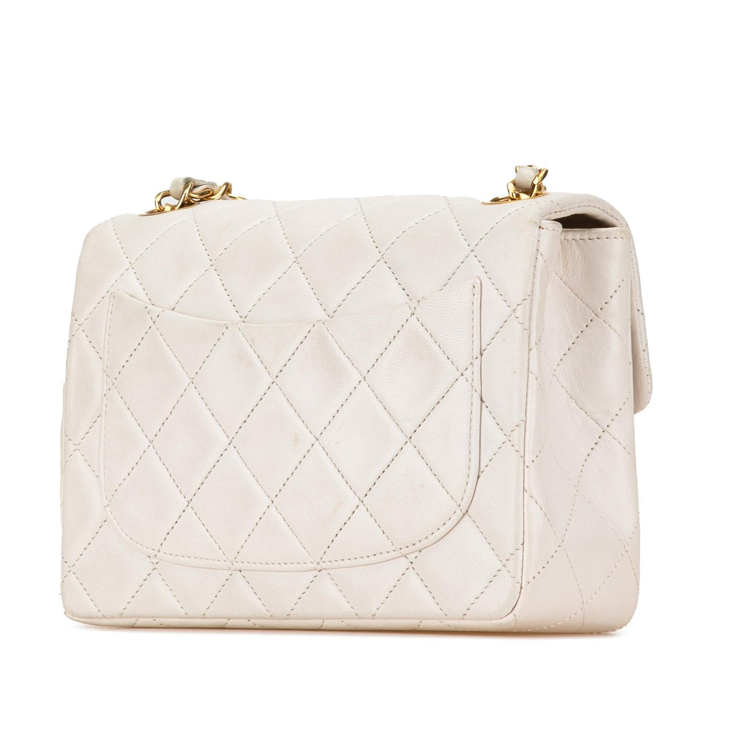 Chanel Square Classic Lambskin Single Flap Mini Bag