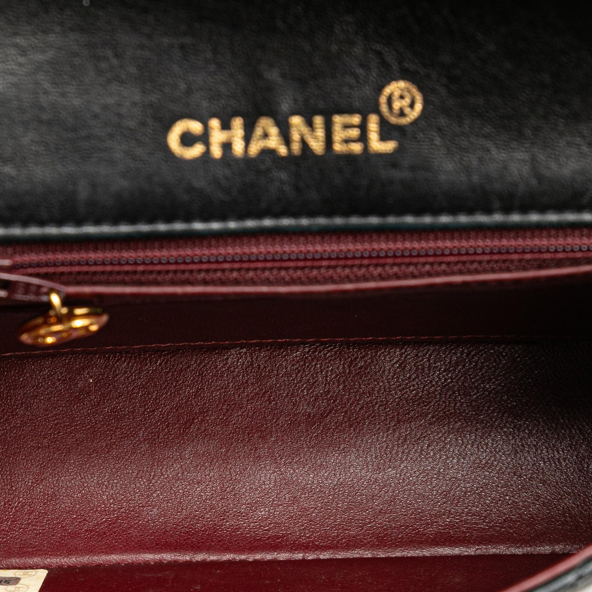 Chanel Mini Square Classic Lambskin Single Flap Handbag