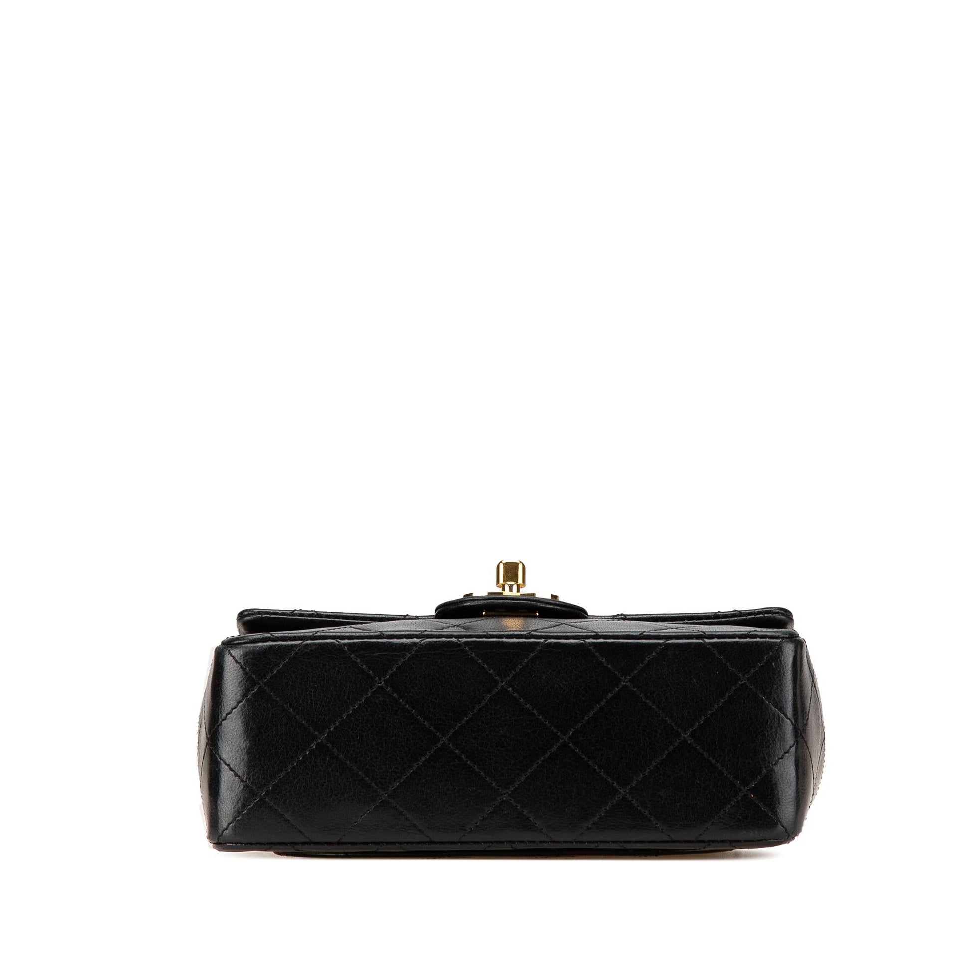 Chanel Square Classic Lambskin Single Flap Mini Bag Single Flap