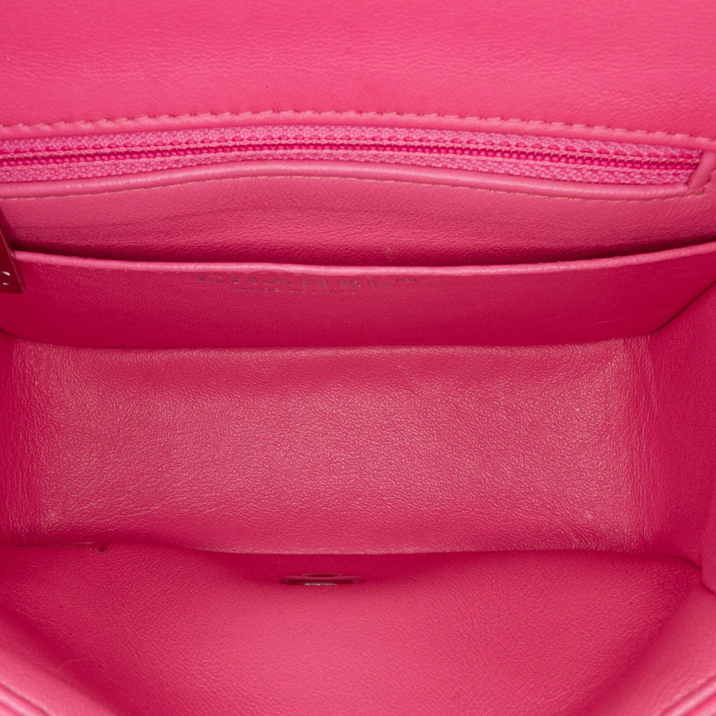 Chanel Mini Square Classic Lambskin Single Flap Handbag
